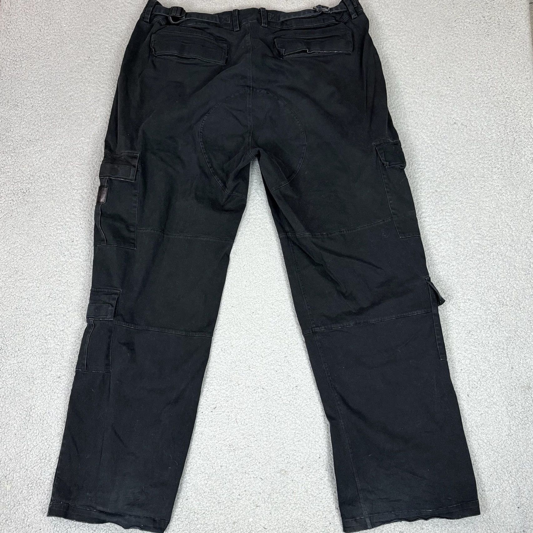 Dolls Kill Darker Wavs Pants Dolls Kill XL Black Cargo Baggy - Unisex Adults Pants Black XL Darker Wavs 90s/Bohemian/Punk/Grunge Mens/Womens Size 40" / US 18 - 5 Thumbnail