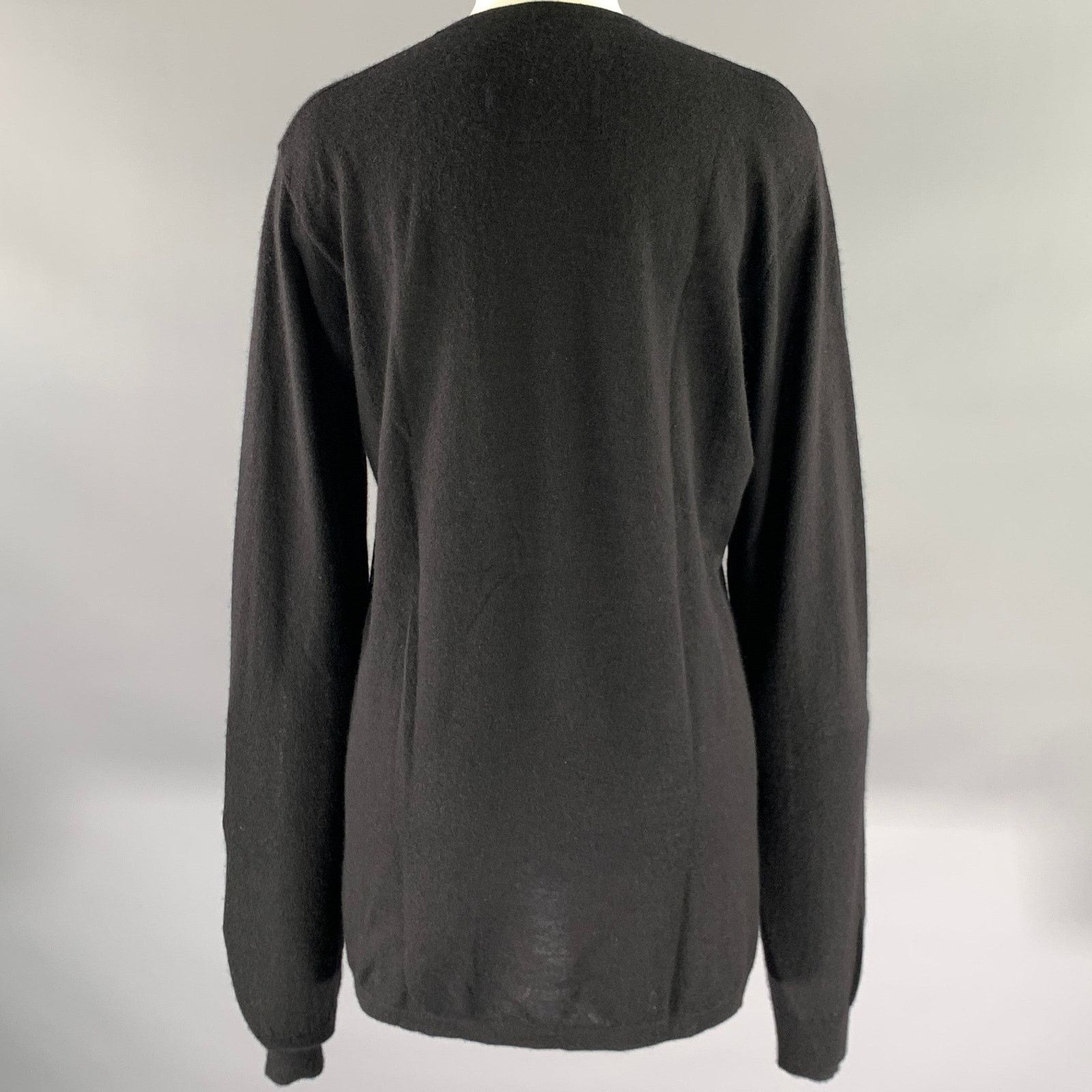 Other FRENCKENBERGER M Black Cashmere Pull On Crewneck Sweater Size M / US 6-8 / IT 42-44 - 3 Thumbnail