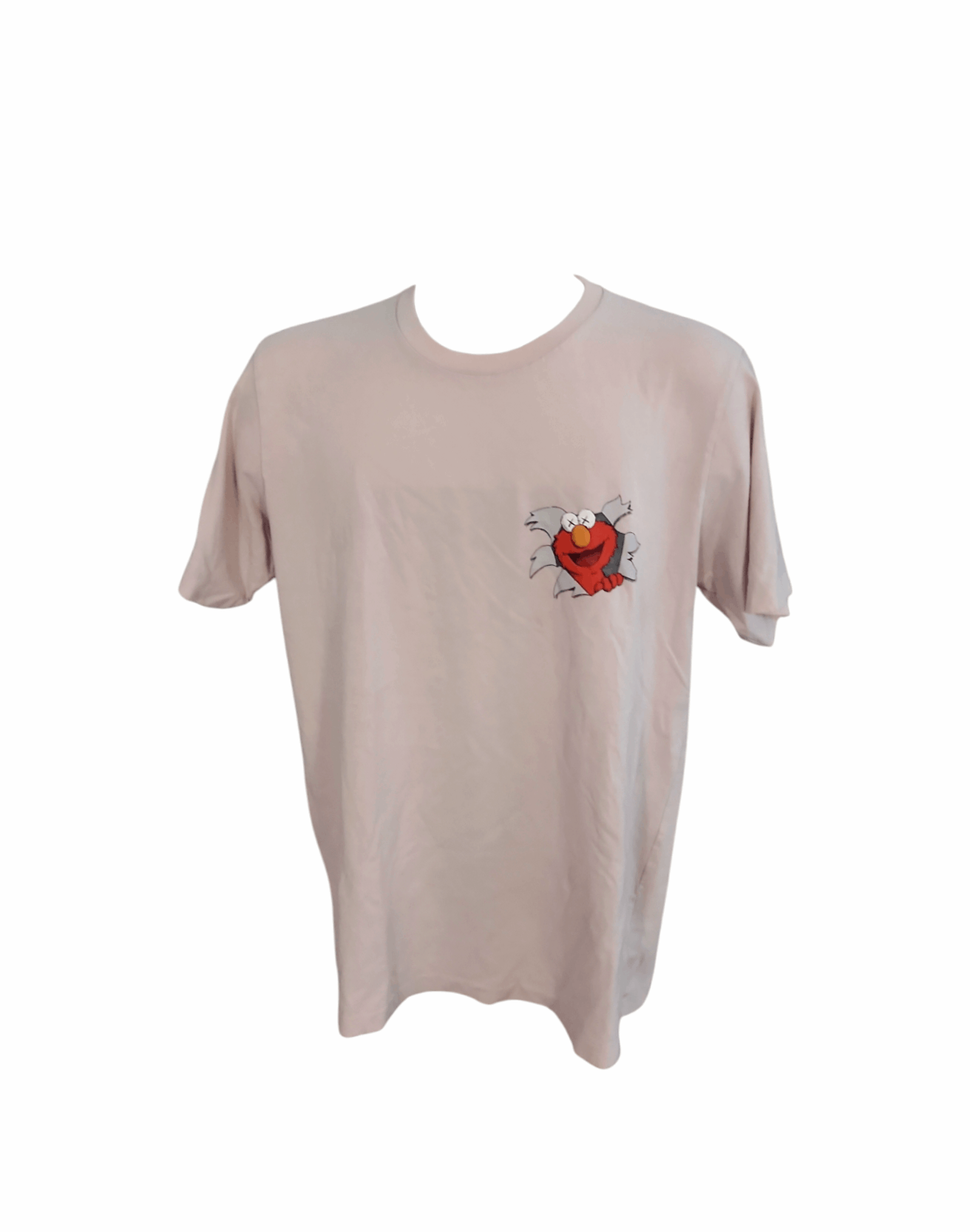 Kaws × Uniqlo KAWS x Uniqlo x Sesame Street Pink Short Sleeve Crew Elmo L Size US L / EU 52-54 / 3 - 1 Thumbnail