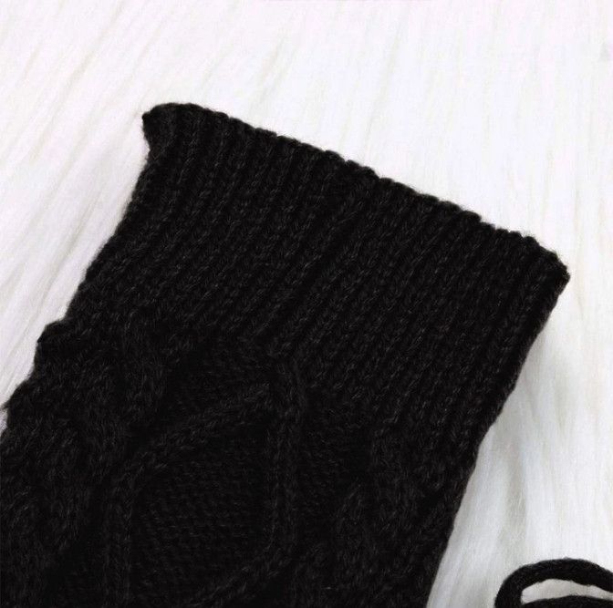 Societe Anonyme Women Winter Warm Knit Crochet Over Knee Socks Size ONE SIZE - 3 Thumbnail