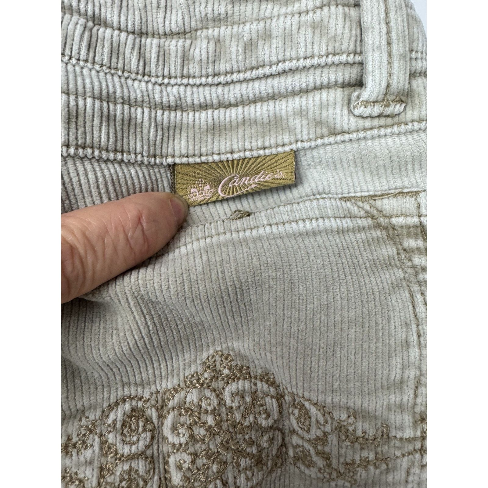 Other Vintage Y2K Low Rise Corduroy Flare Pants Candie's Grunge 5 Size 28" / US 6 / IT 42 - 10 Thumbnail