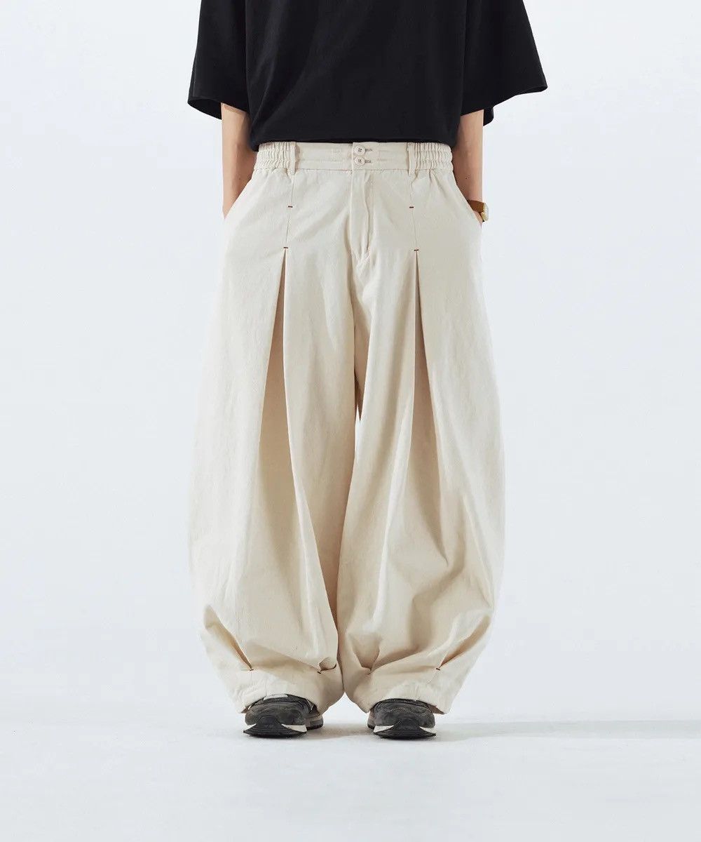 Yohji Yamamoto Costes one tuck twill balloon pants Size US 35 - 4 Thumbnail