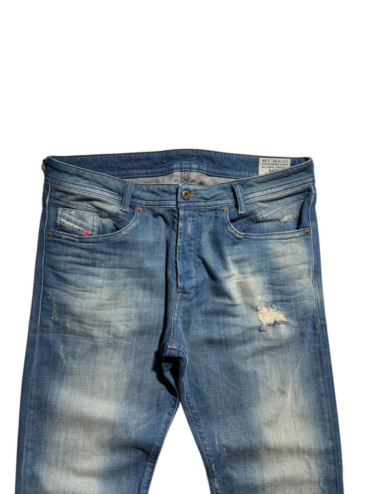 Diesel Vintage Diesel Jeans Distressed Akee Washed Denim Y2K Size US 36 / EU 52 - 2 Thumbnail