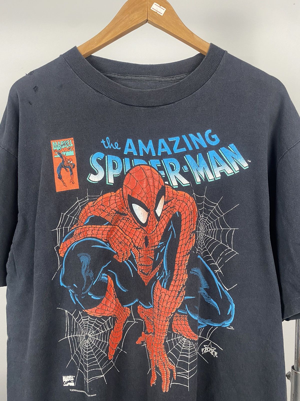 Marvel Comics × Vintage Vtg90’s Spider Man Size US XL / EU 56 / 4 - 3 Thumbnail