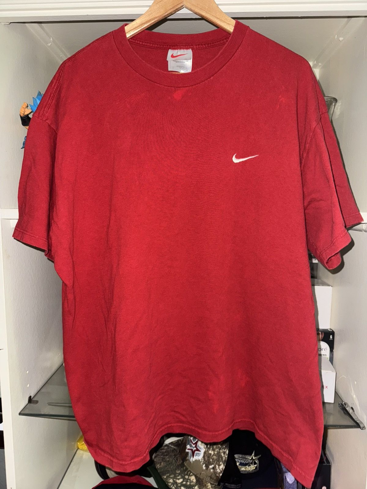 Nike × Vintage 90’s Nike Embroidered Swoosh Tee Size US XL / EU 56 / 4 - 1 Thumbnail
