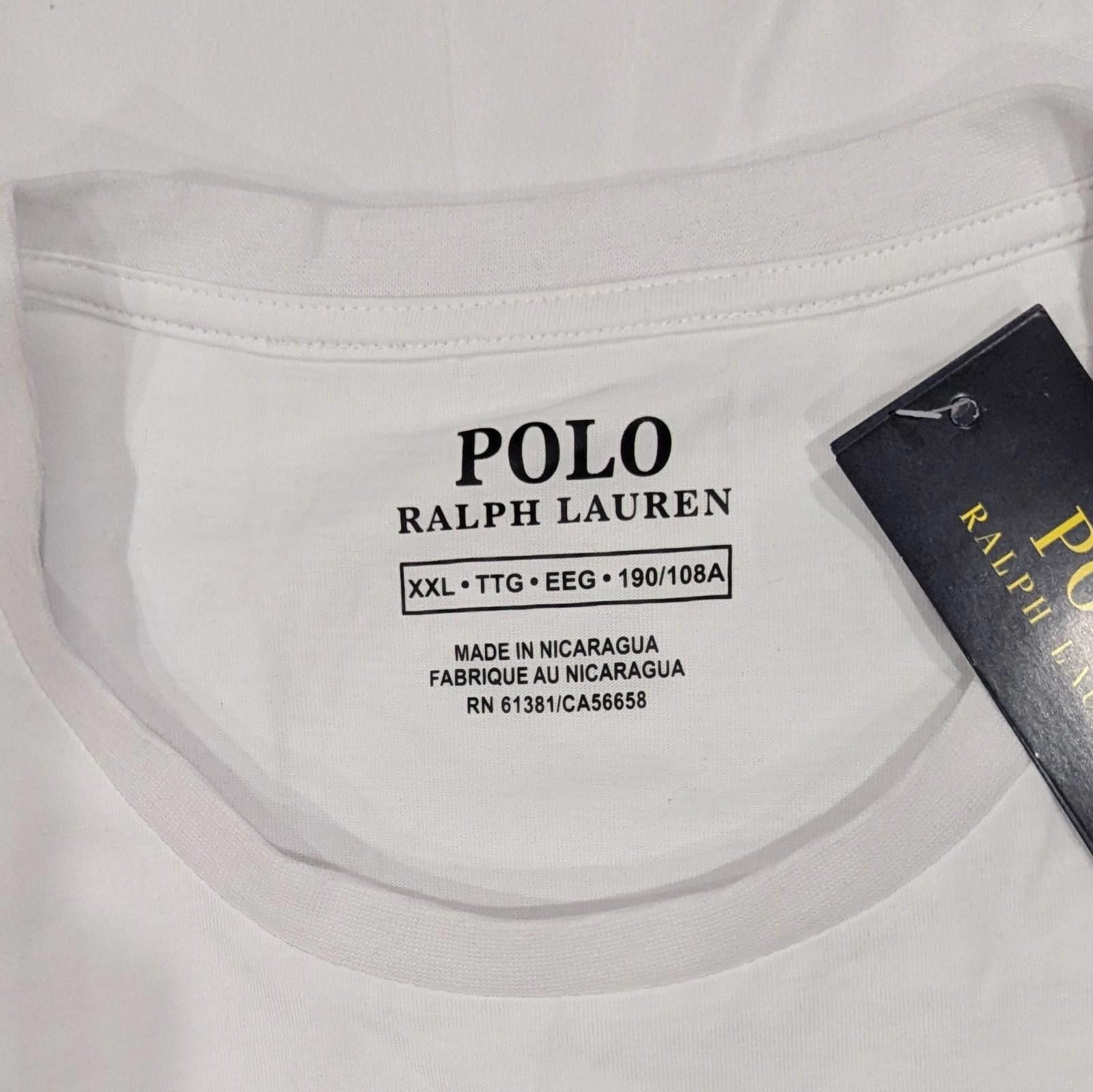 Polo Ralph Lauren Polo Ralph Lauren Performance T-shirt XXL White Polo Bear Size US XXL / EU 58 / 5 - 3 Thumbnail