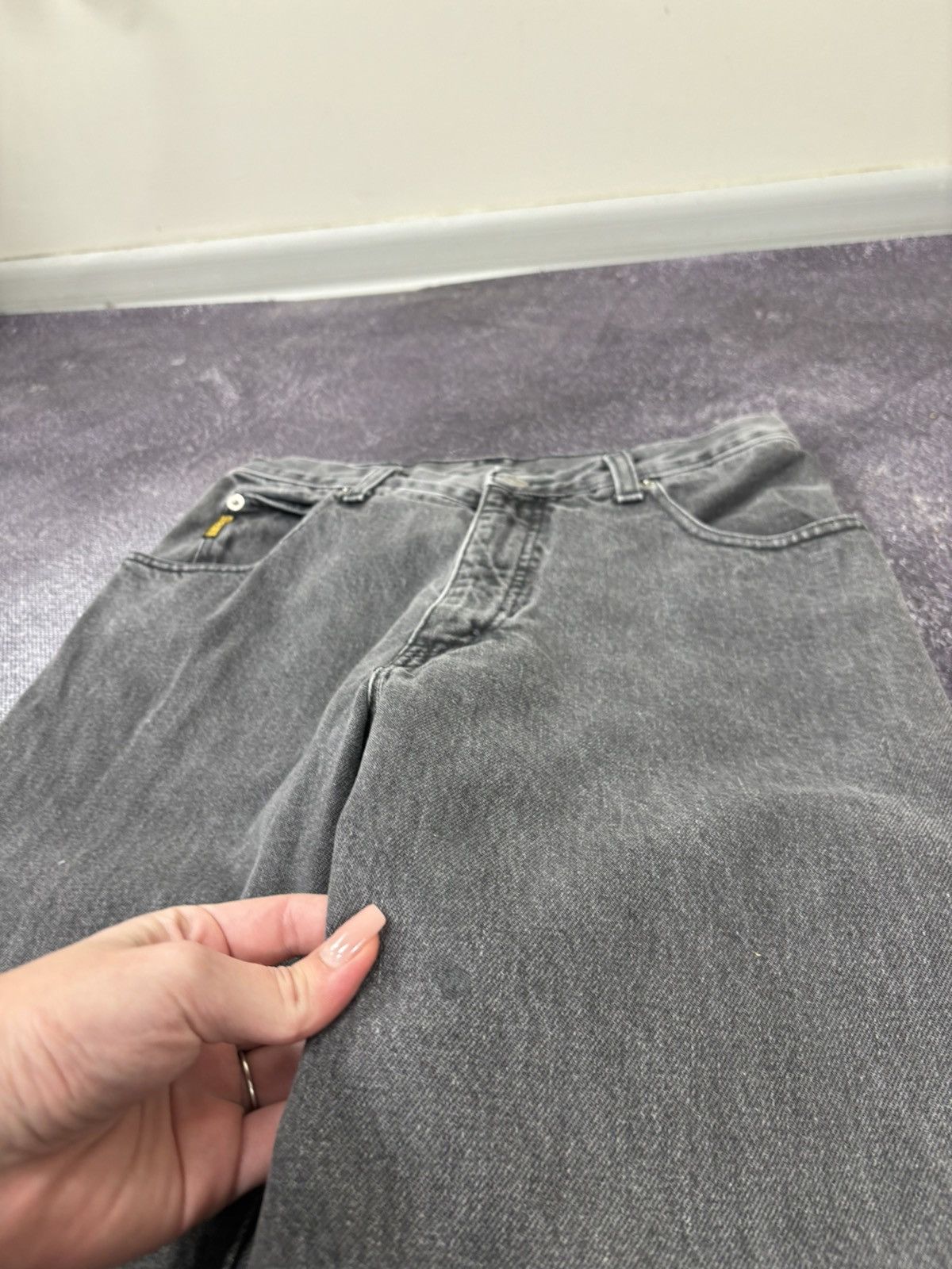 Armani Vintage Armani Jeans 90s Gray Luxury Denim Skinny Jeans Size US 28 / EU 44 - 11 Thumbnail