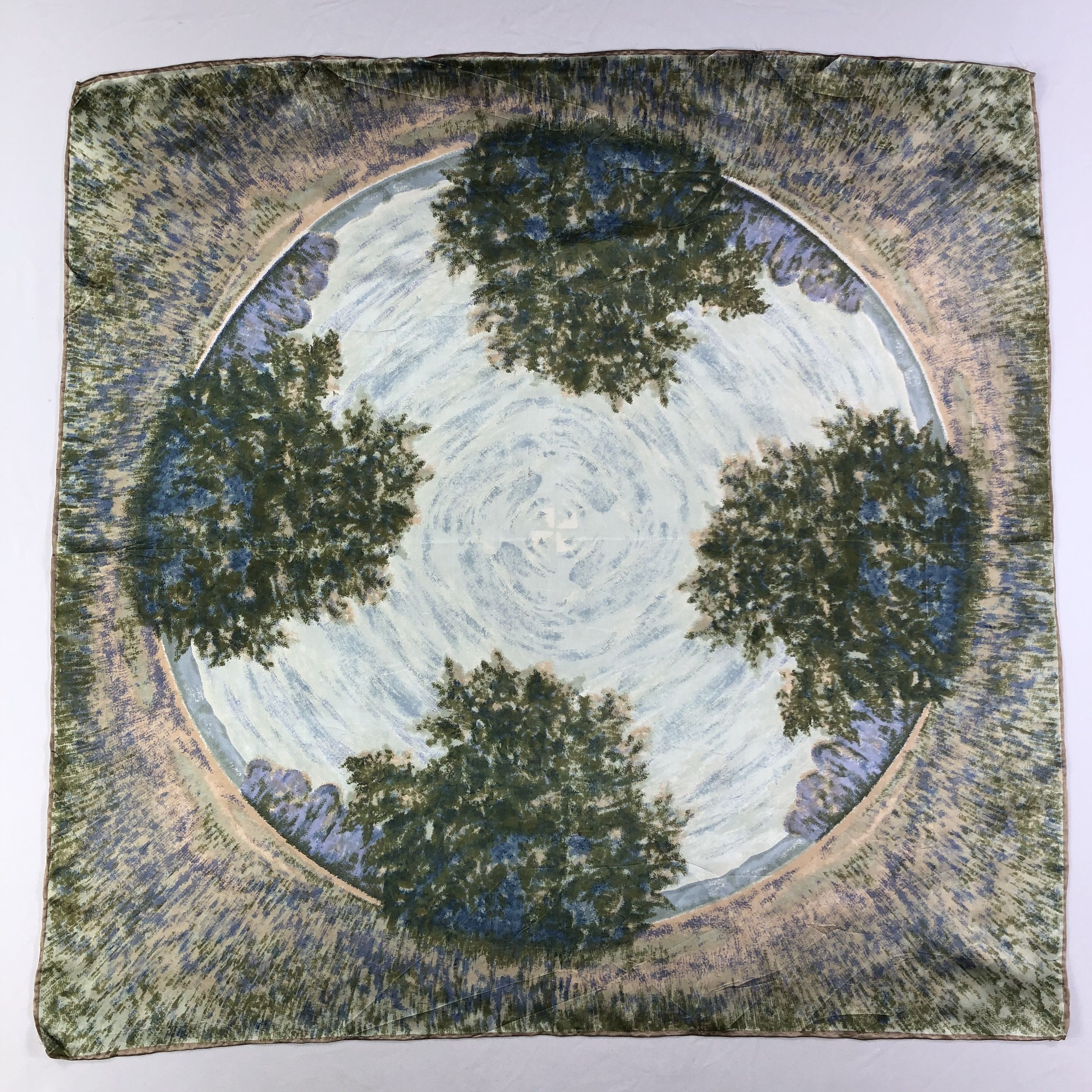 Vintage Vintage Silk Scarf Size ONE SIZE - 2 Thumbnail