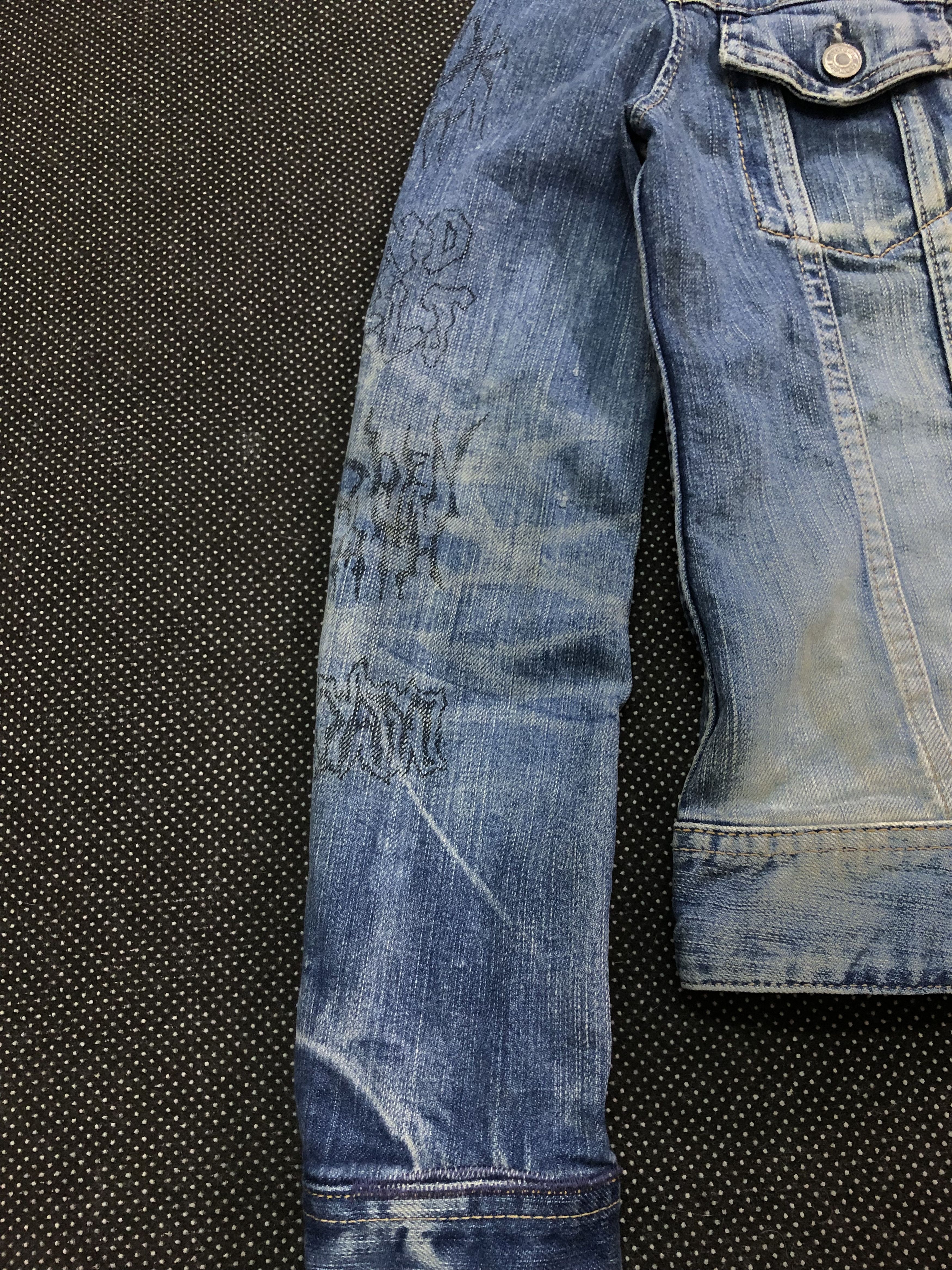 Hysteric Glamour RARE🔥90’S HYSTERIC KINKY JEANS TAKUYA KIMURA DENIM JACKET Size XXS / US 00 / IT 34 - 6 Thumbnail