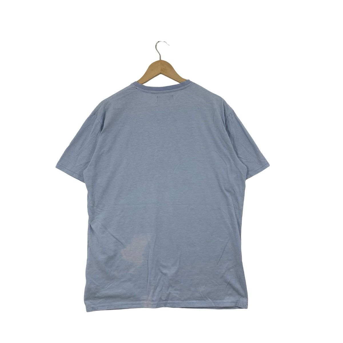Hiroko Koshino Homme Vintage HIROKO KOSHINO HOMME Stripe Design V Neck Tee Size US S / EU 44-46 / 1 - 6 Thumbnail