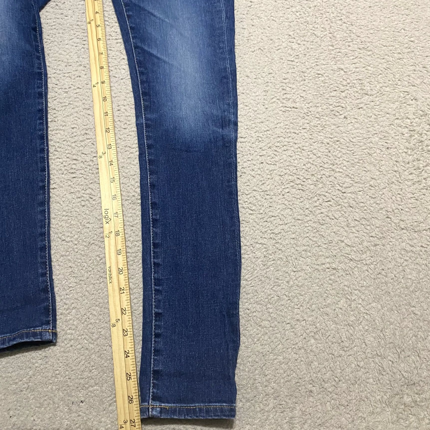 Denime AG Adriano Goldschmied Jeans Womens 24 Blue Denim The Legging Ankle Super Skinny Jeans - 24 Adult Womens Size 42" / US 20 - 6 Thumbnail