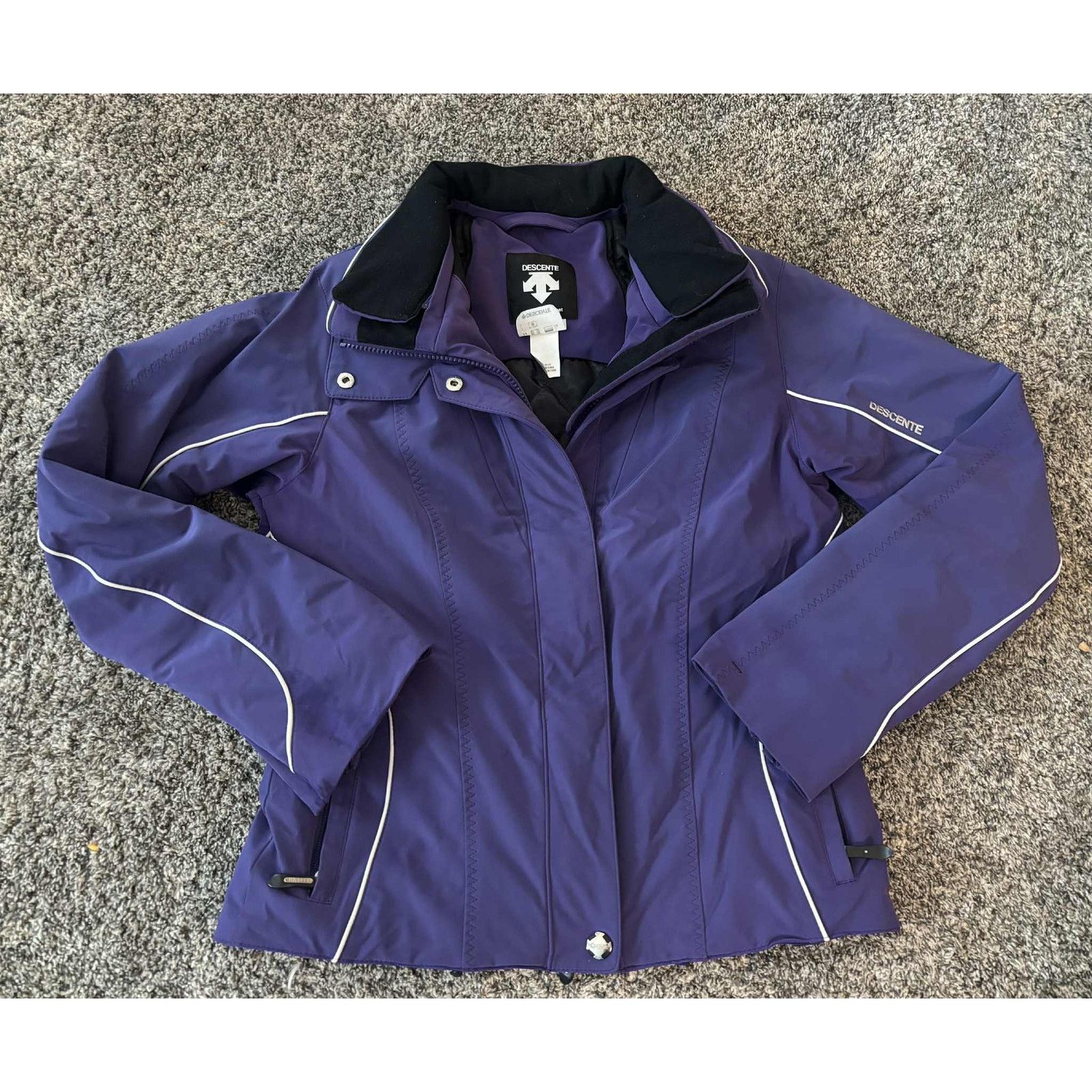 Descente Descente Zip Up Insulated Quilted Lined Ski Jacket Purple 8 Size M / US 6-8 / IT 42-44 - 1 Thumbnail