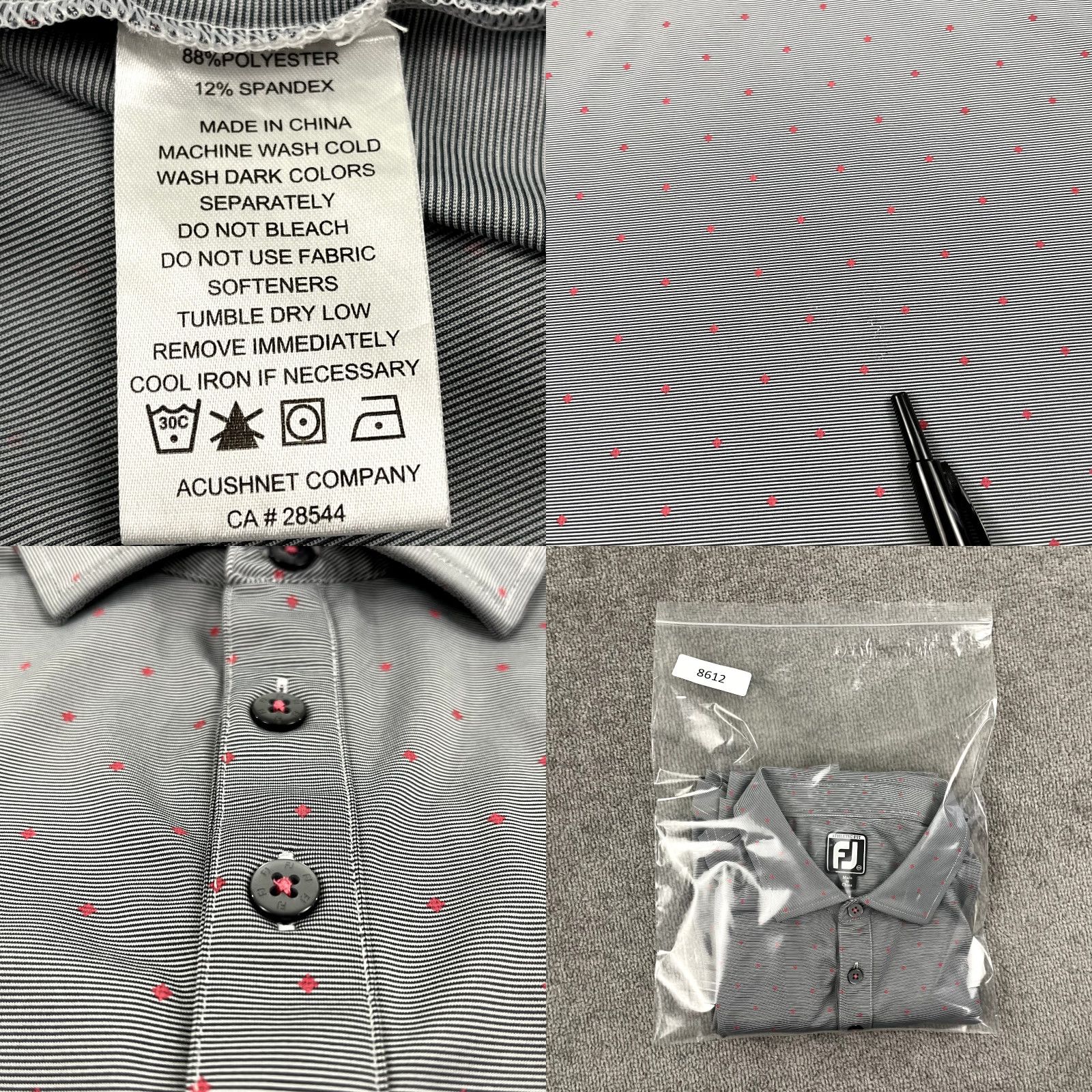 Footjoy FootJoy Polo Shirt Mens 2XL Gray Geometric Fieldstone Golf Club DE Sport Shirt Size US XXL / EU 58 / 5 - 8 Thumbnail