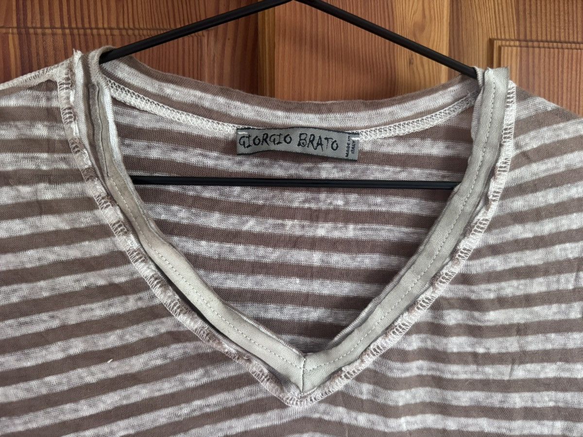 Giorgio Brato Striped Summer Shirt Size US L / EU 52-54 / 3 - 4 Thumbnail