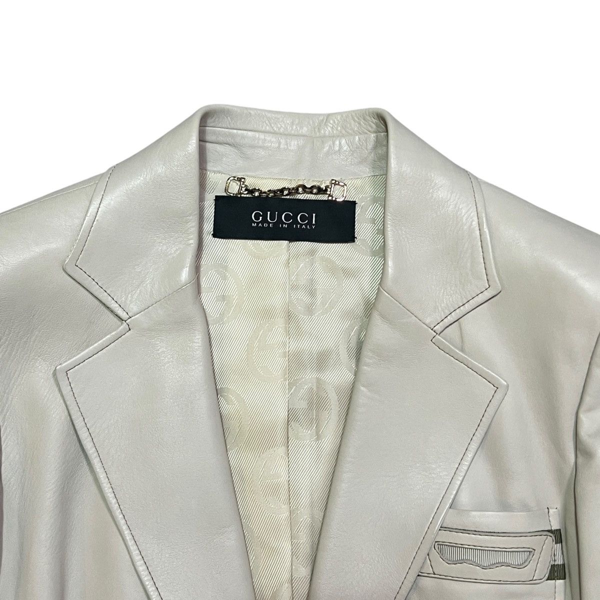 Gucci GUCCI Tom Ford Era Horsebit Sheepskin Leather Jacket Size M / US 6-8 / IT 42-44 - 3 Thumbnail