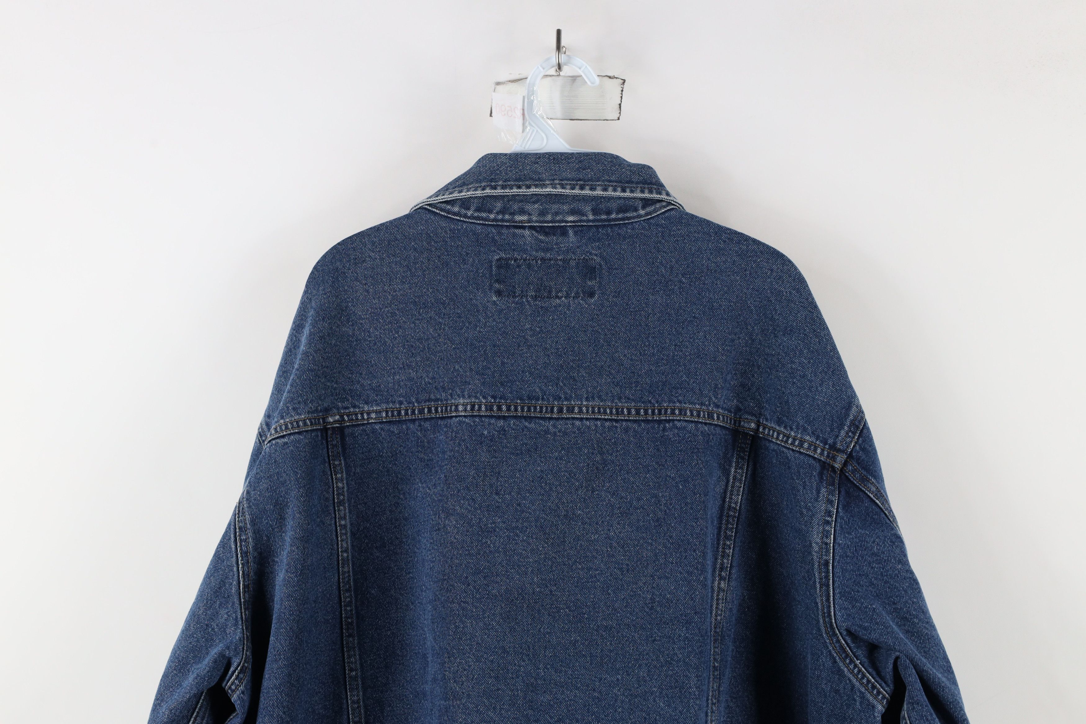 Vintage × Wrangler Vintage Wrangler Denim Jean Trucker Jacket Blue Cotton Size US XXL / EU 58 / 5 - 15 Thumbnail