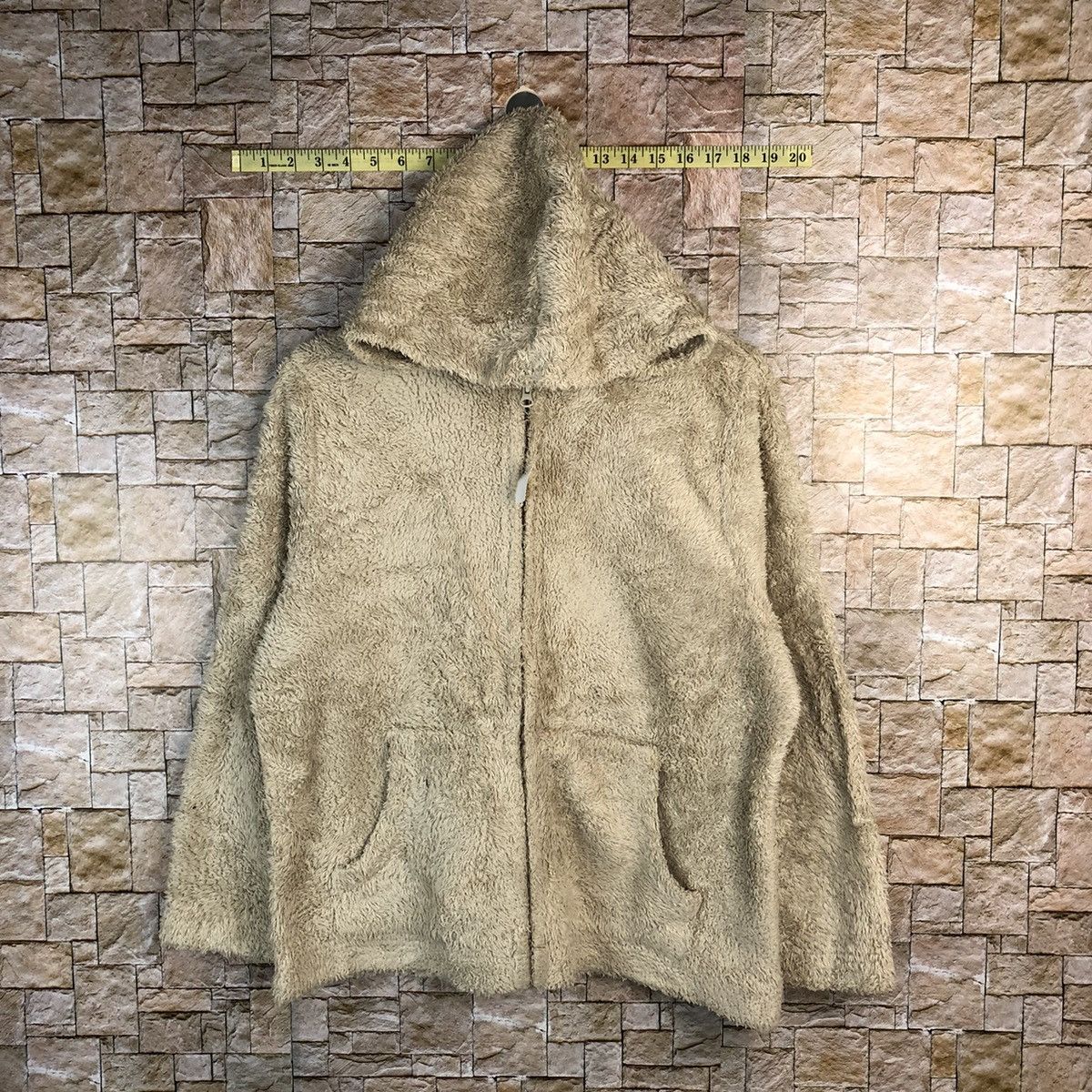 Japanese Brand The Oriat Cream fleece Sweater hoodie #A504 Size US M / EU 48-50 / 2 - 1 Thumbnail