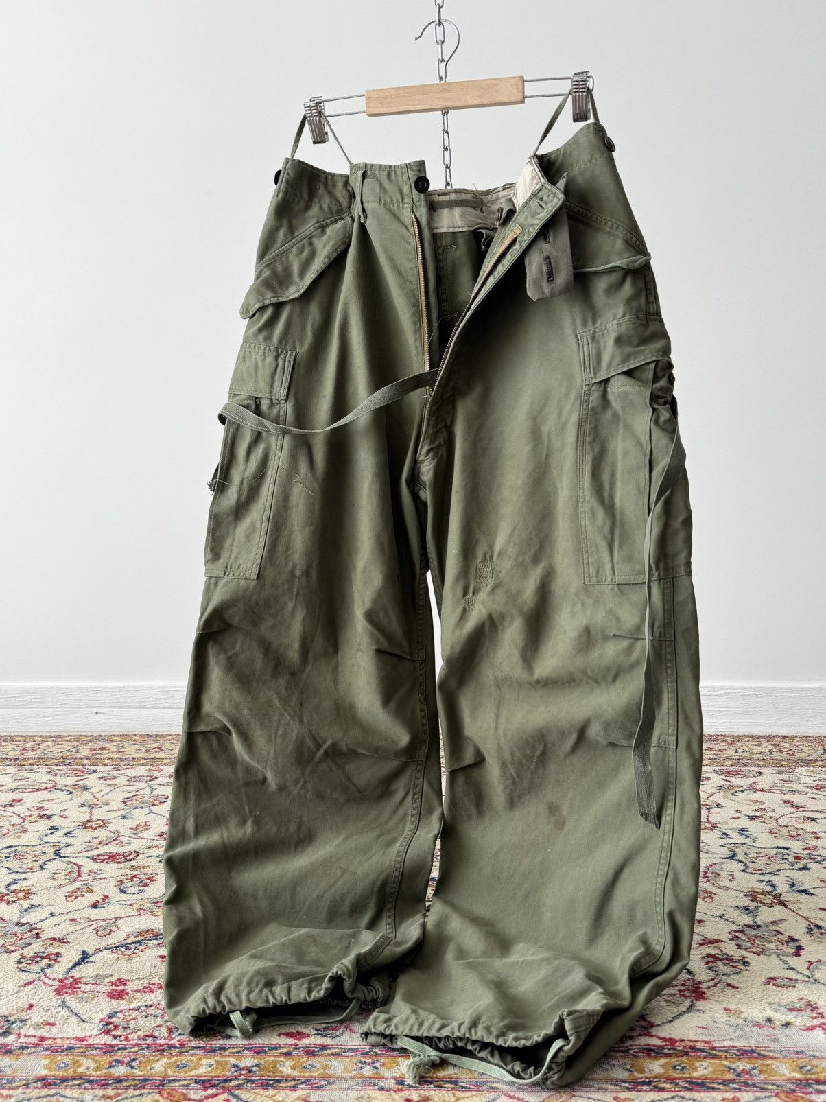 Japanese Brand Original US Army M51 Korean War Era Field Pants With Lined Size US 34 / EU 50 - 6 Thumbnail