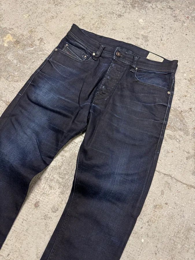 Diesel × Vintage Diesel Blue Waxed Navy Denim Skinny Jeans Size US 28 / EU 44 - 3 Thumbnail