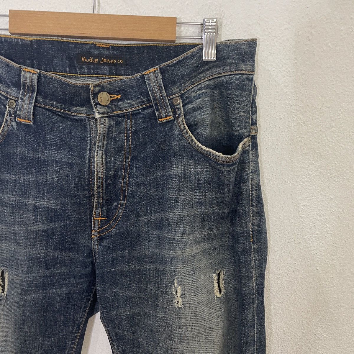Nudie Jeans Vintage Nudie Jeans Japan Distressed Denim Size US 32 / EU 48 - 2 Thumbnail