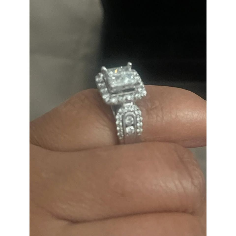 Other Genuine Diamond Engagement Ring (2CT | 14K White Gold) 💍 Size ONE SIZE - 1 Thumbnail