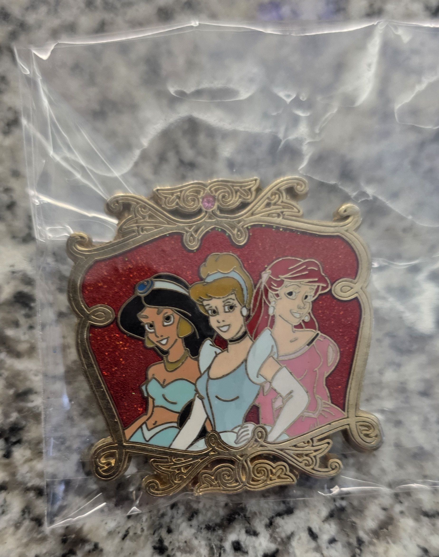 Disney Disney Princesses Jasmine Cinderella & Ariel 2008 Pin Size ONE SIZE - 1 Thumbnail