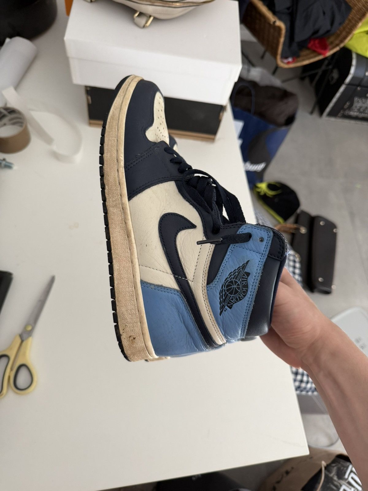 Nike Nike Jordan 1 obsidian Size US 9.5 / EU 42-43 - 4 Thumbnail