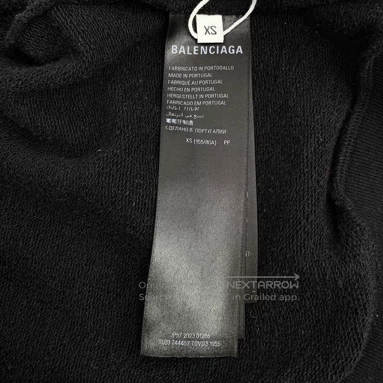 Balenciaga Balenciaga Black Labeled Cotton Hooded Zipper Long Sleeve Size US XS / EU 42 / 0 - 7 Thumbnail