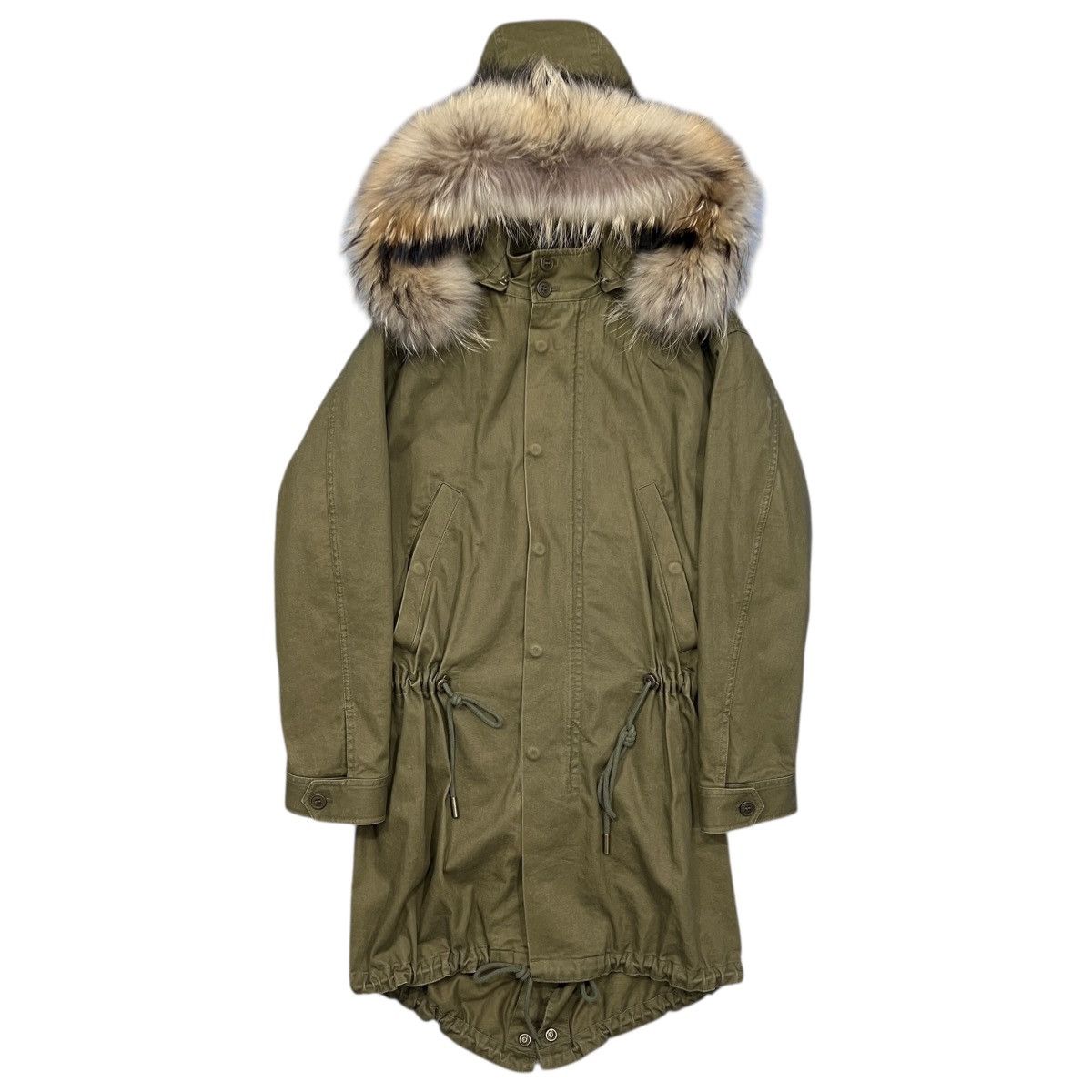 Saint Laurent Paris SAINT LAURENT PARIS 2018-19AW Raccoon Fur Military Mods Coat Size XS / US 0-2 / IT 36-38 - 1 Thumbnail