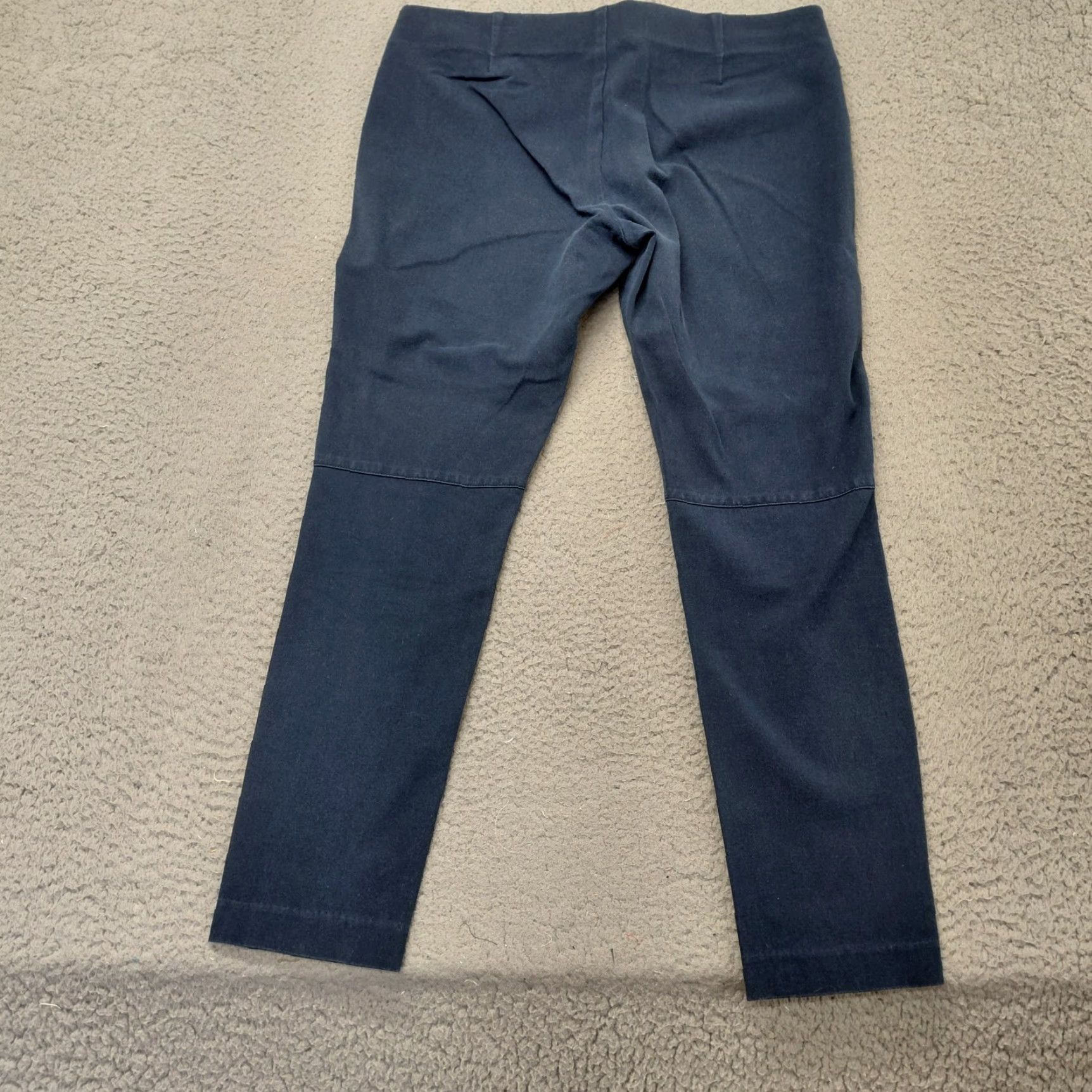 Ralph Lauren Lauren Ralph Lauren Pants Womens 12 Blue Slim Fit Pull On Stretch Leggings Tapered Leg City Preppy Casual Dressy Knit Cotton Elastane Viscose Size 34" / US 12 / IT 48 - 2 Thumbnail