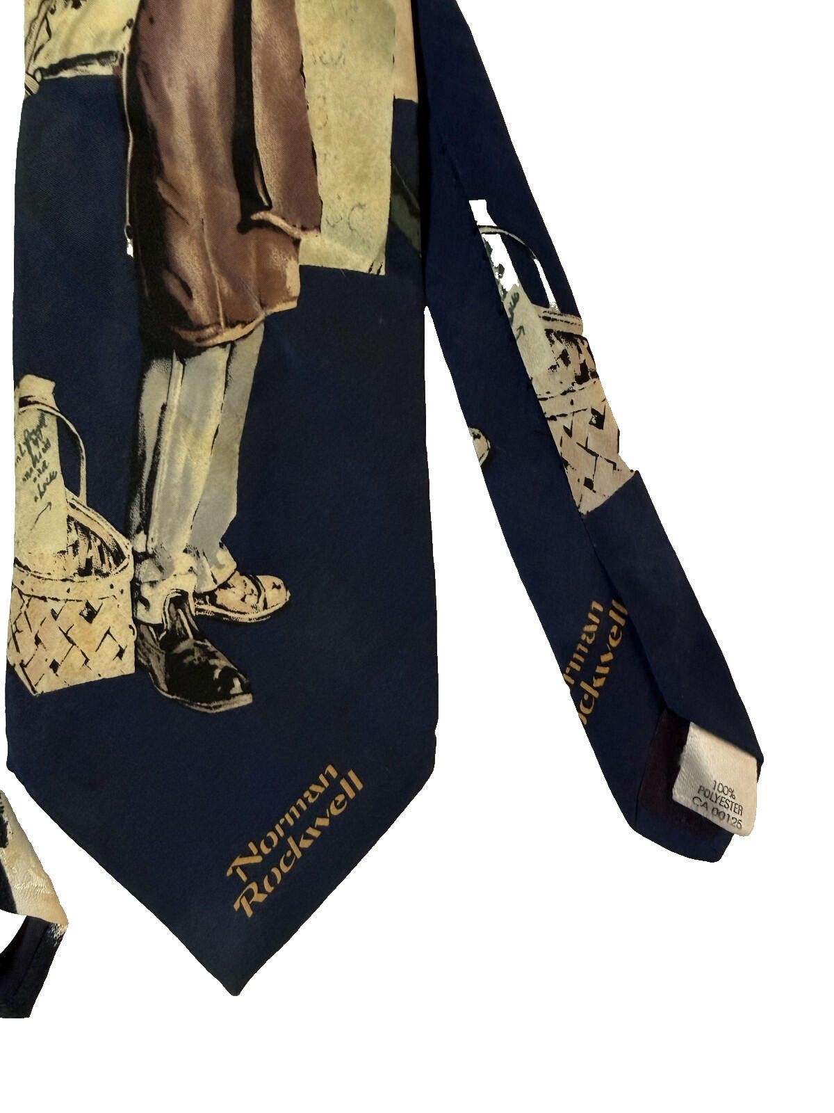 Other Norman Rockwell Tie Lot 2 Mens Silk Lineman Bookworm Size ONE SIZE - 6 Thumbnail