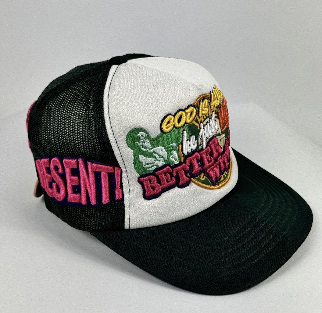 Better With Age GOD IS ALIVE EMBROIDERED TRUCKER CAP Size ONE SIZE - 1 Thumbnail