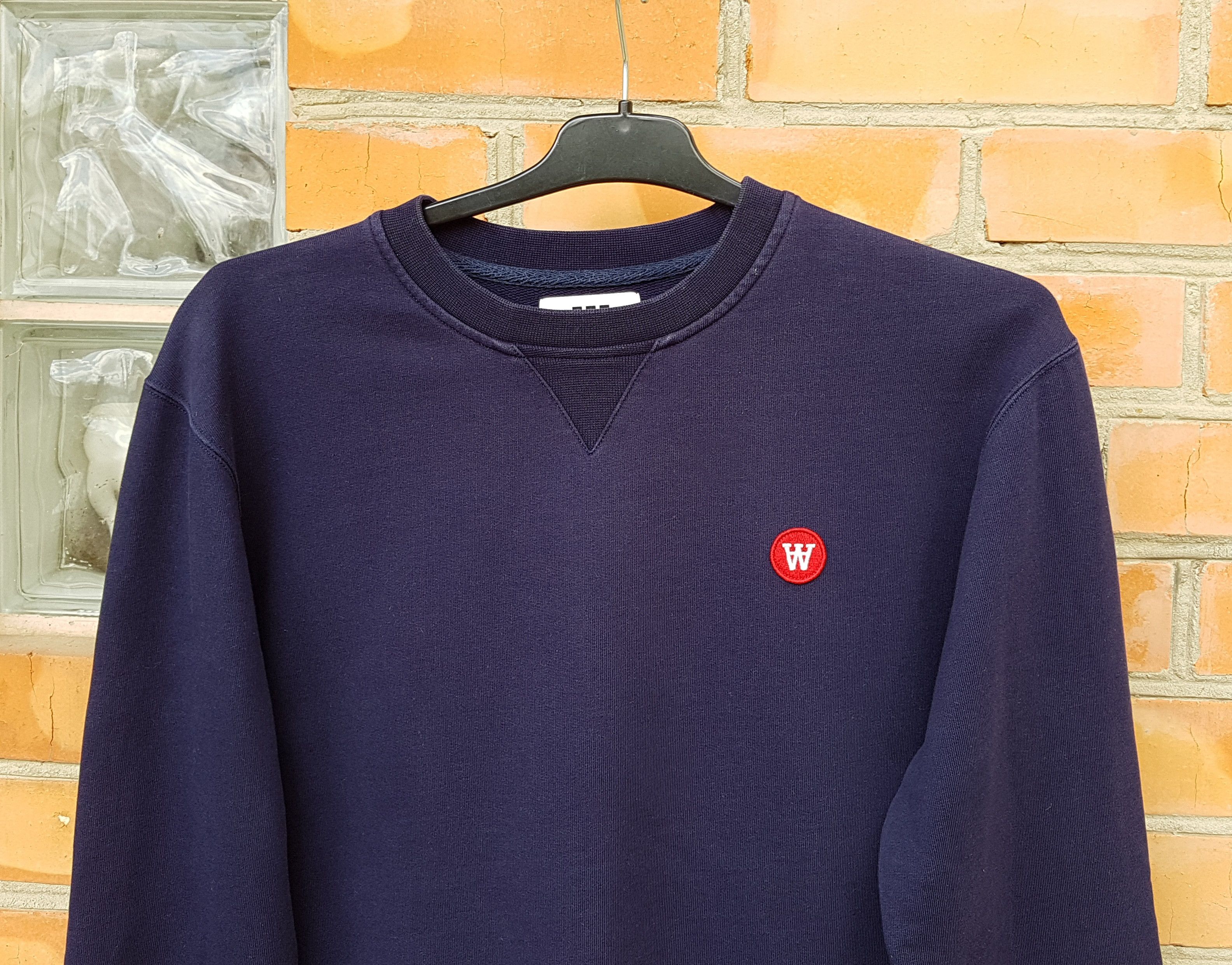 Wood Wood Wood Wood Double A Tye Sweatshirt Pullover Crewneck Navy Size US S / EU 44-46 / 1 - 2 Thumbnail