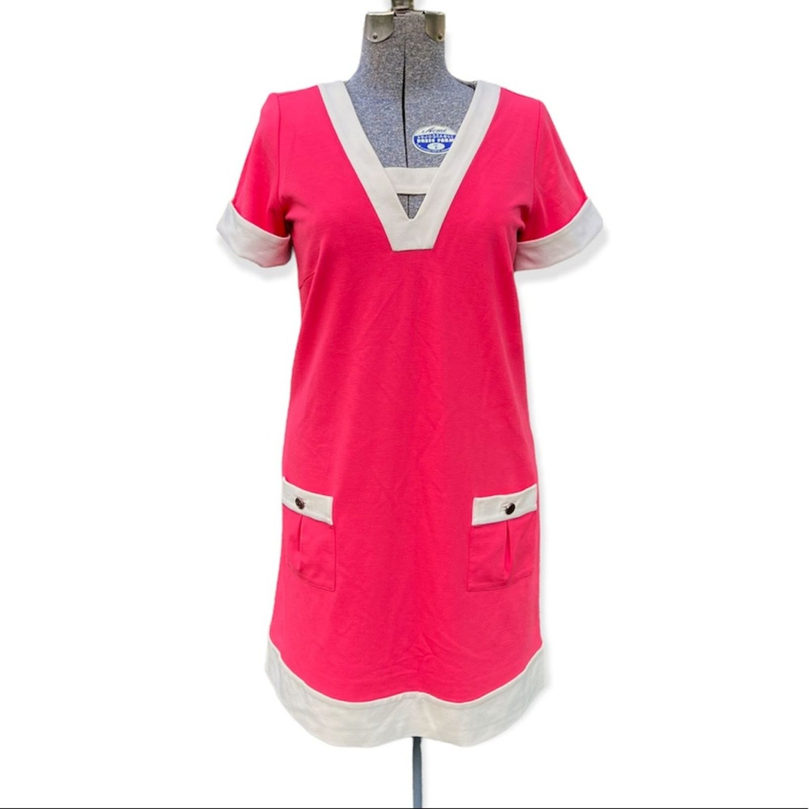Lilly Pulitzer Lilly Pulitzer shift dress pink salmon sailor style Size L / US 10 / IT 46 - 1 Thumbnail