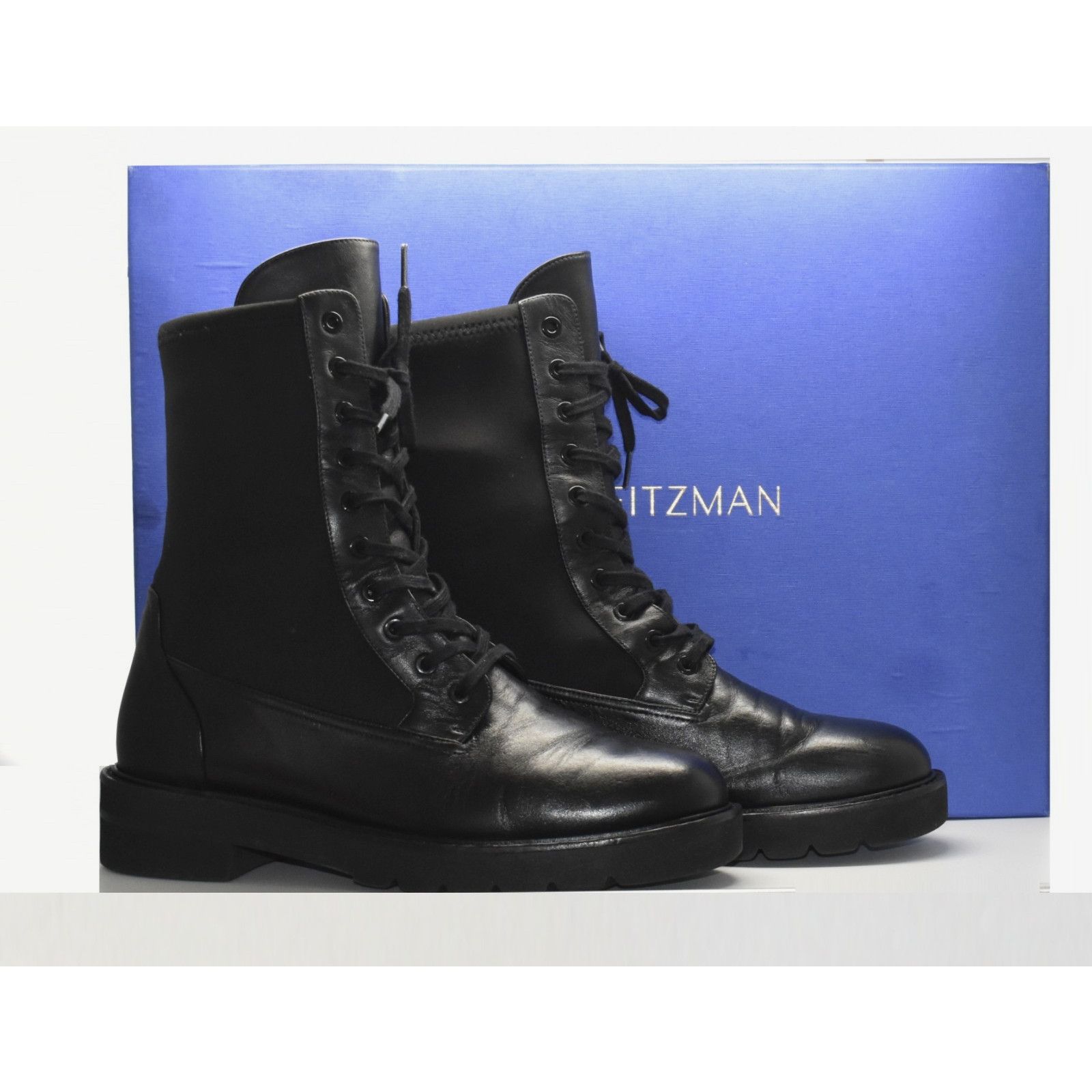 Stuart Weitzman STUART WEITZMAN Ande Lift Tonal Combat Bootie Shoes 9 B $595 Size US 9 / IT 39 - 1 Thumbnail