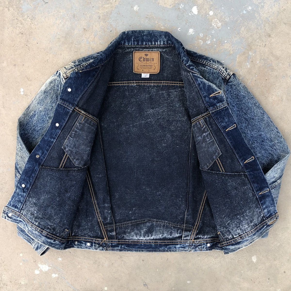 Edwin Vintage Edwin Asid Wash Trucker Denim Jacket Size US M / EU 48-50 / 2 - 5 Thumbnail
