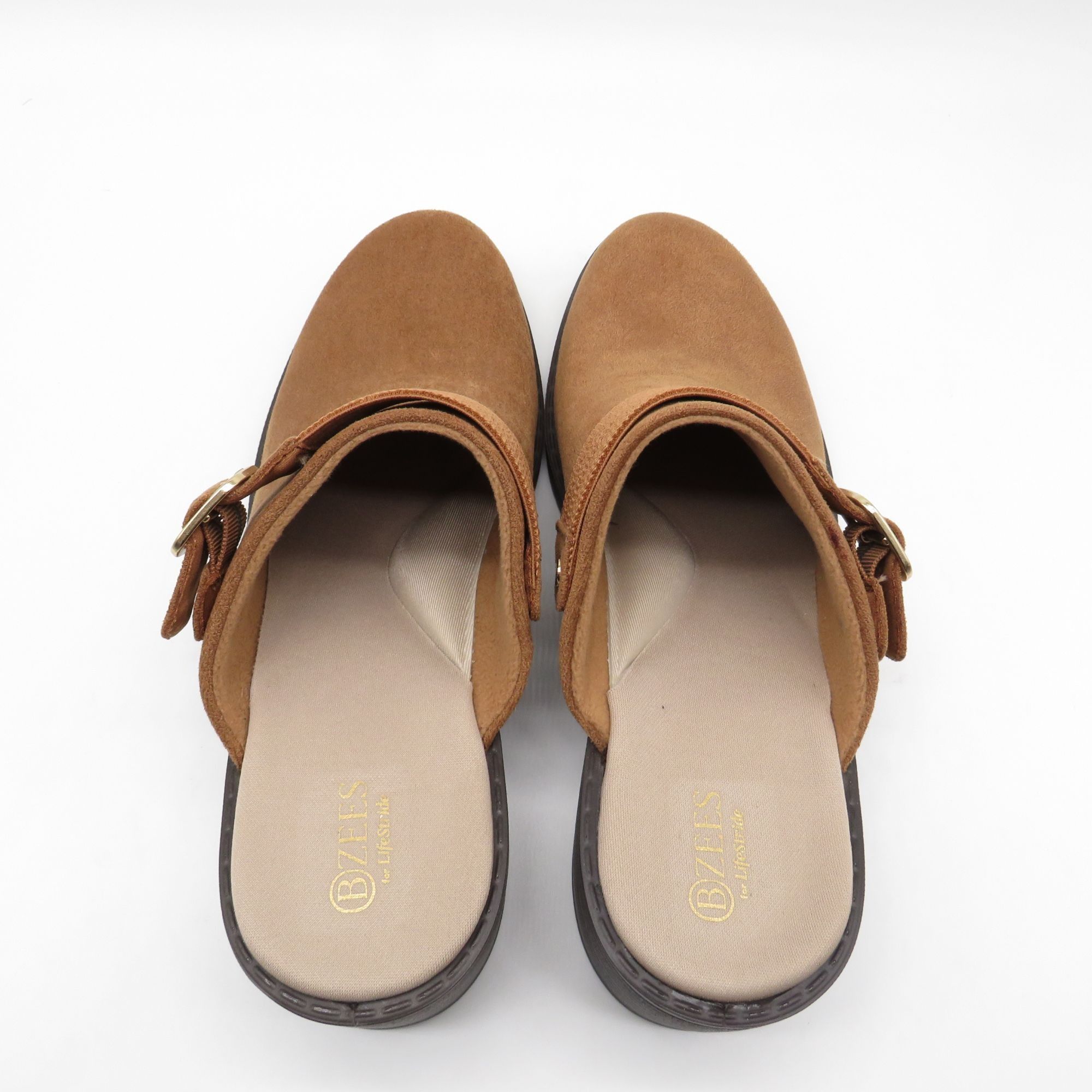 Other Beezies Open Book Tan Suede Buckle Mule Clogs Womens Size 10 Size US 10 / IT 40 - 7 Thumbnail