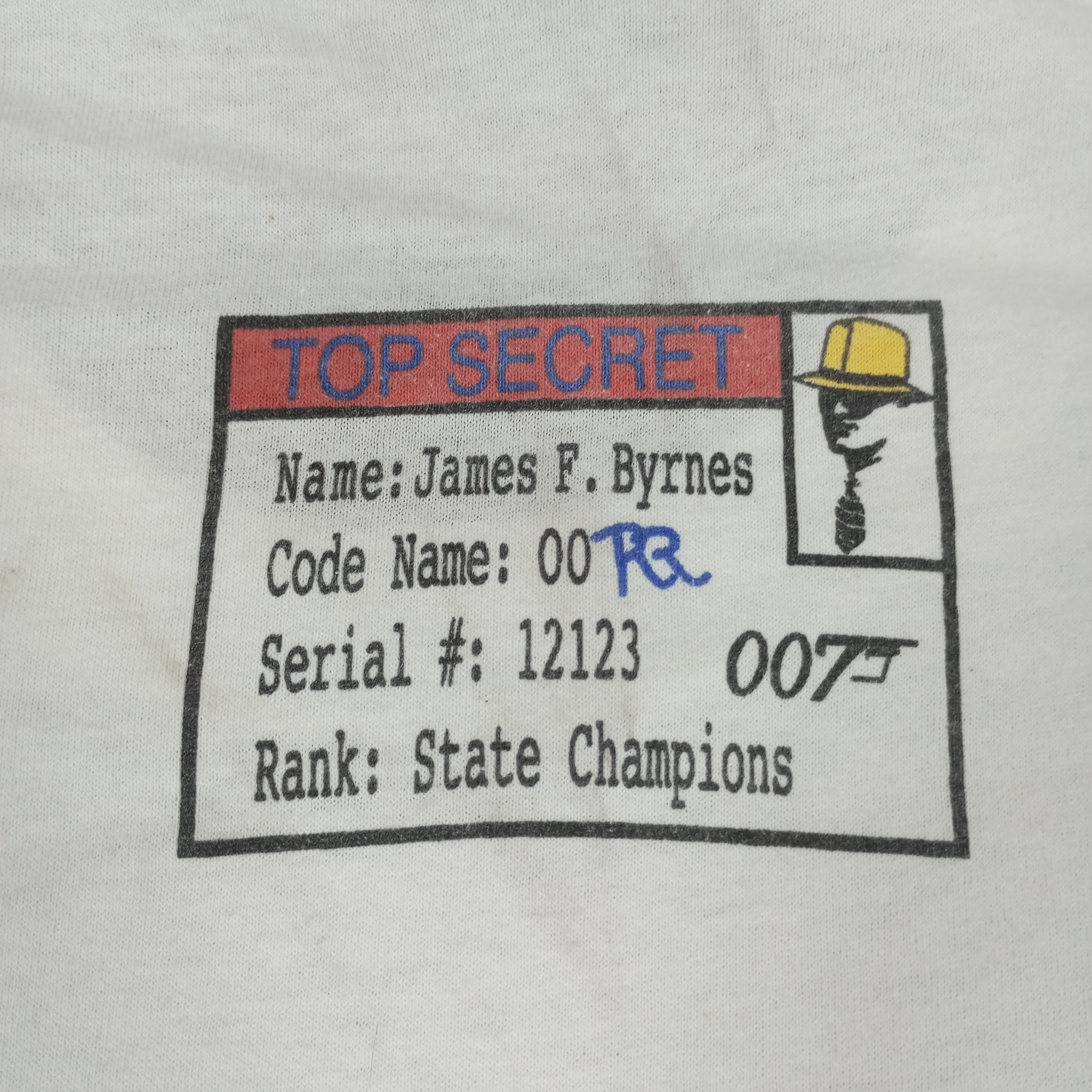 Vintage 007 James Bond Movie Style Parody Vintage Tshirt Size US XL / EU 56 / 4 - 4 Thumbnail