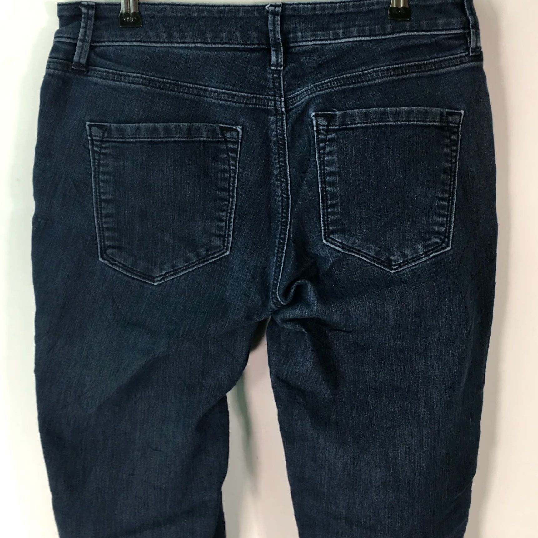Loft LOFT Womens Curvy Stretch Blue Denim Skinny Jeans Size 29 32X30 Size 29" - 4 Thumbnail