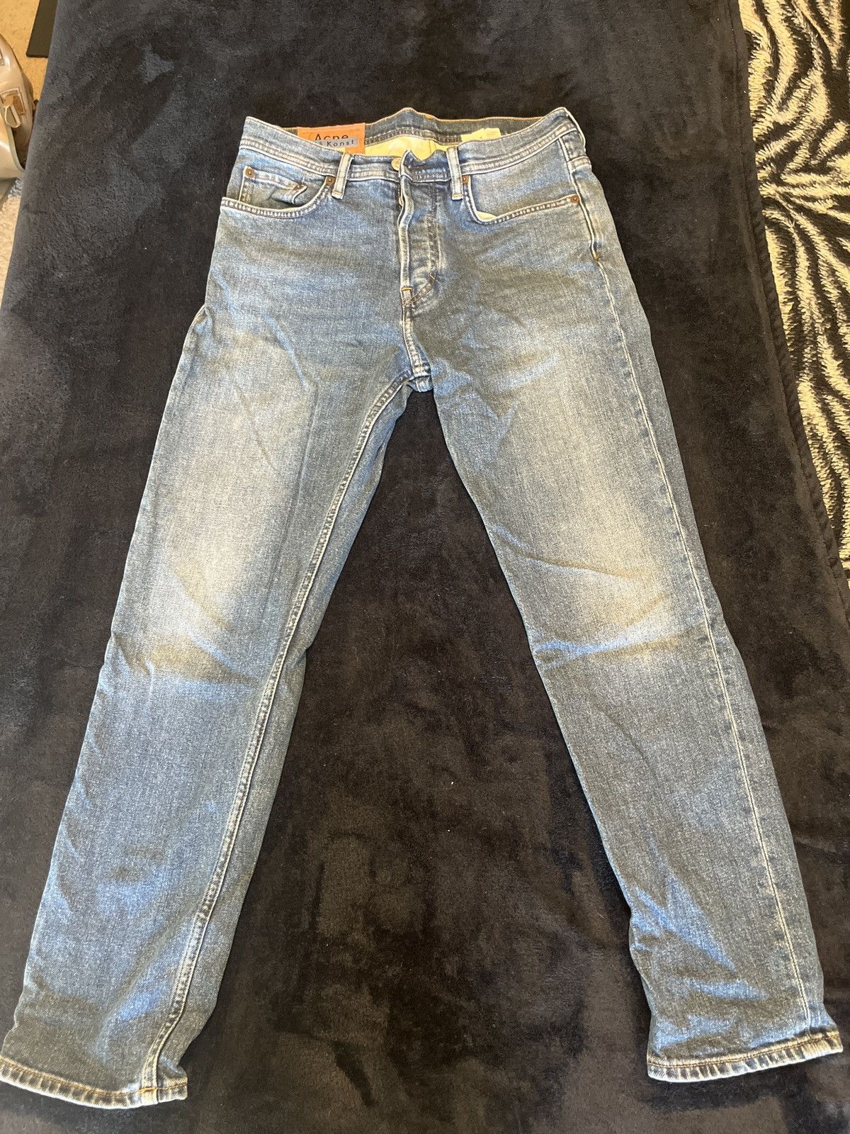 image of Acne Studios Blå Konst River Mid Blue (Slim Fit), Men's (Size 30)