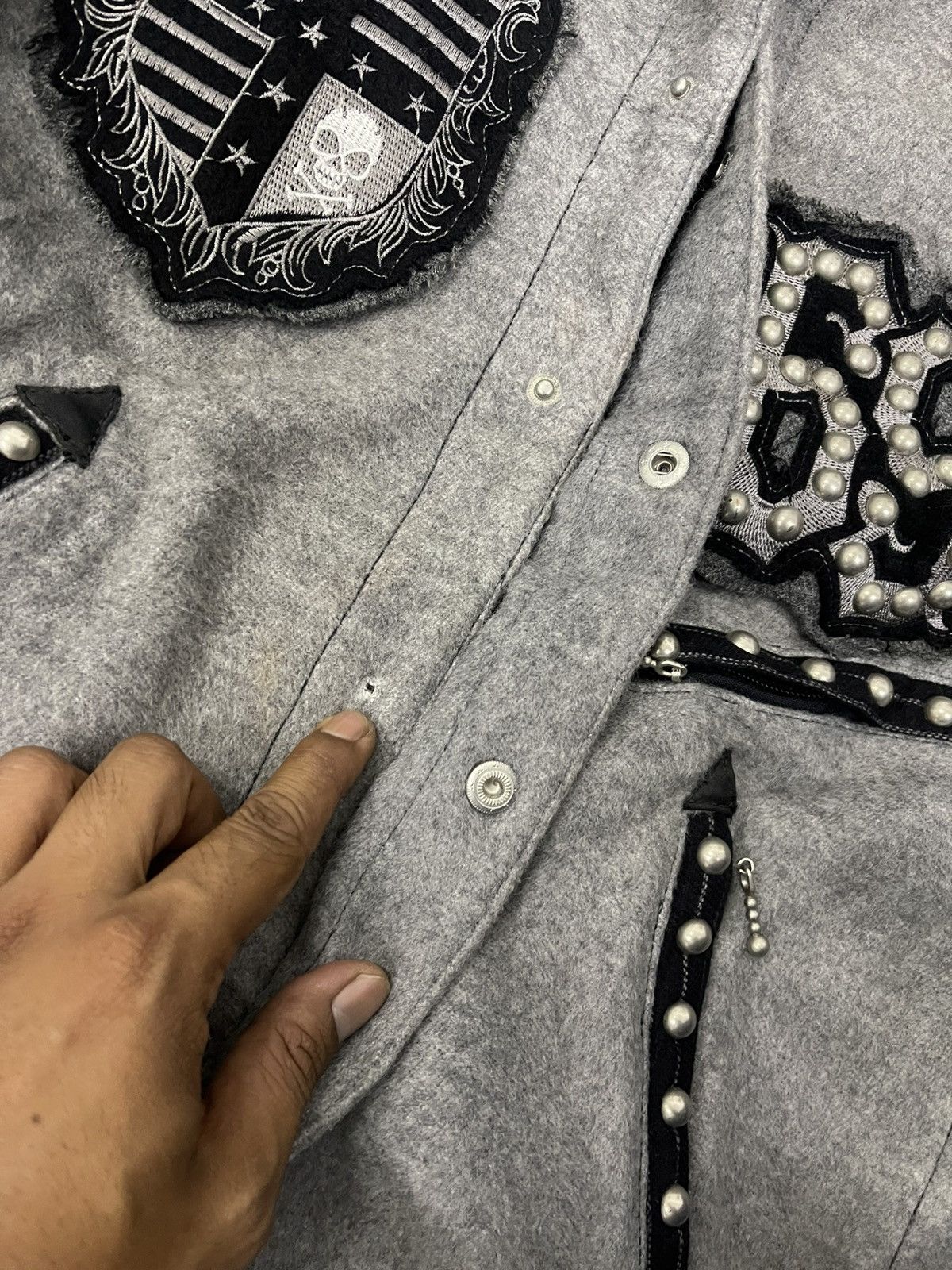 Seditionaries Algonquins Bondage Ghotic studded Bomber Jcket Size M / US 6-8 / IT 42-44 - 6 Thumbnail