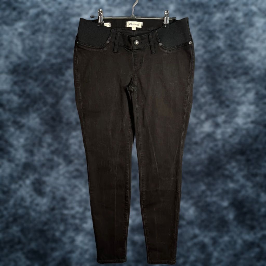 Madewell VINTAGE Madewell Black Maternity Skinny Jeans 29 Stretch Cotton Blend Womens Jeans Size 29" - 1 Thumbnail