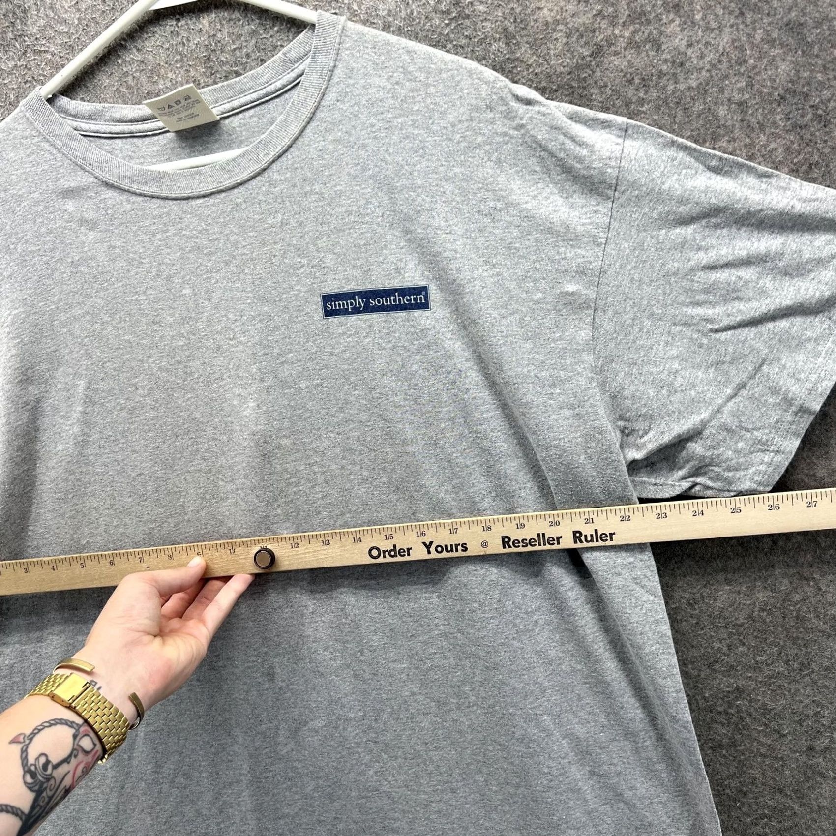 Camper VINTAGE Simply Southern Shirt Womens XL Gray Camper Bike Travel Graphic Tee Size XL / US 12-14 / IT 48-50 - 3 Thumbnail