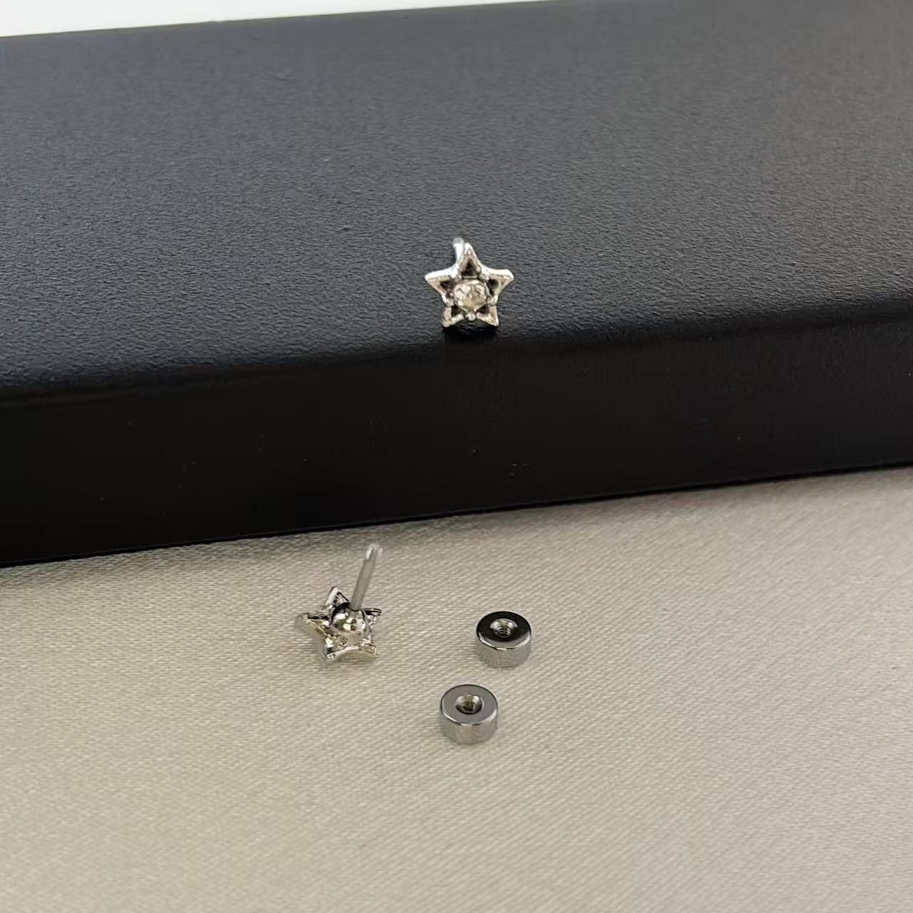 Other 6mm Small Mini CZ Star Stud Earrings for Men Women Size ONE SIZE - 4 Thumbnail