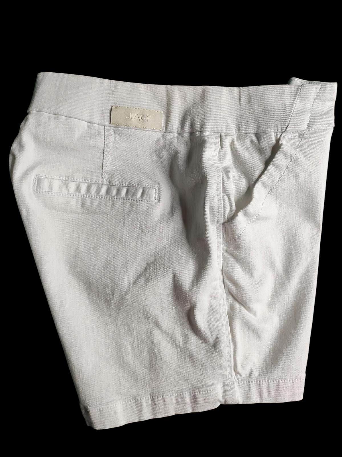 Designer JAG Jeans Gracie 5" White Shorts Size 6 Size 28" / US 6 / IT 42 - 4 Thumbnail