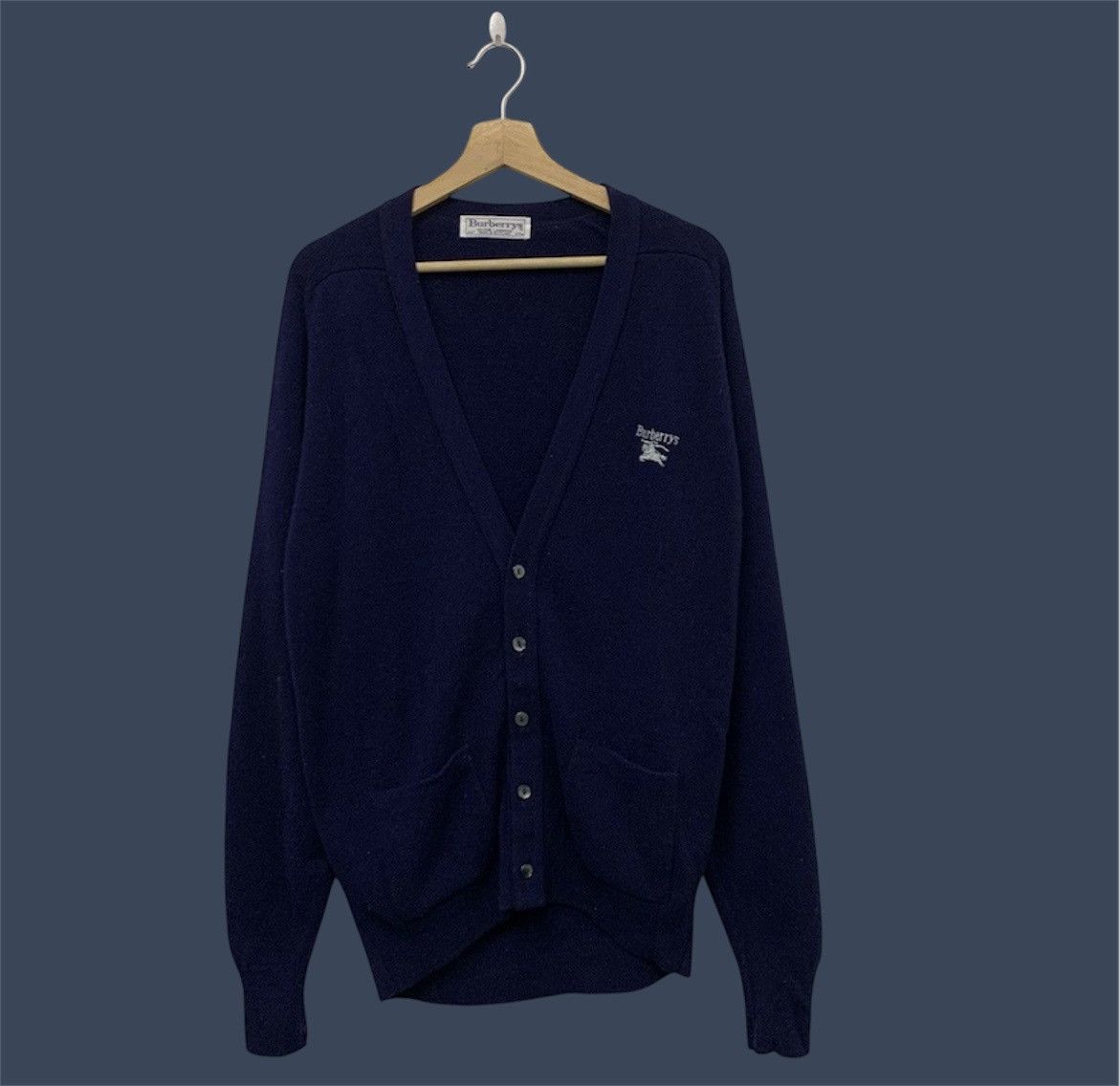 Burberry Vintage Burberrys Lambswool Cardigan Sweater Size US M / EU 48-50 / 2 - 1 Thumbnail