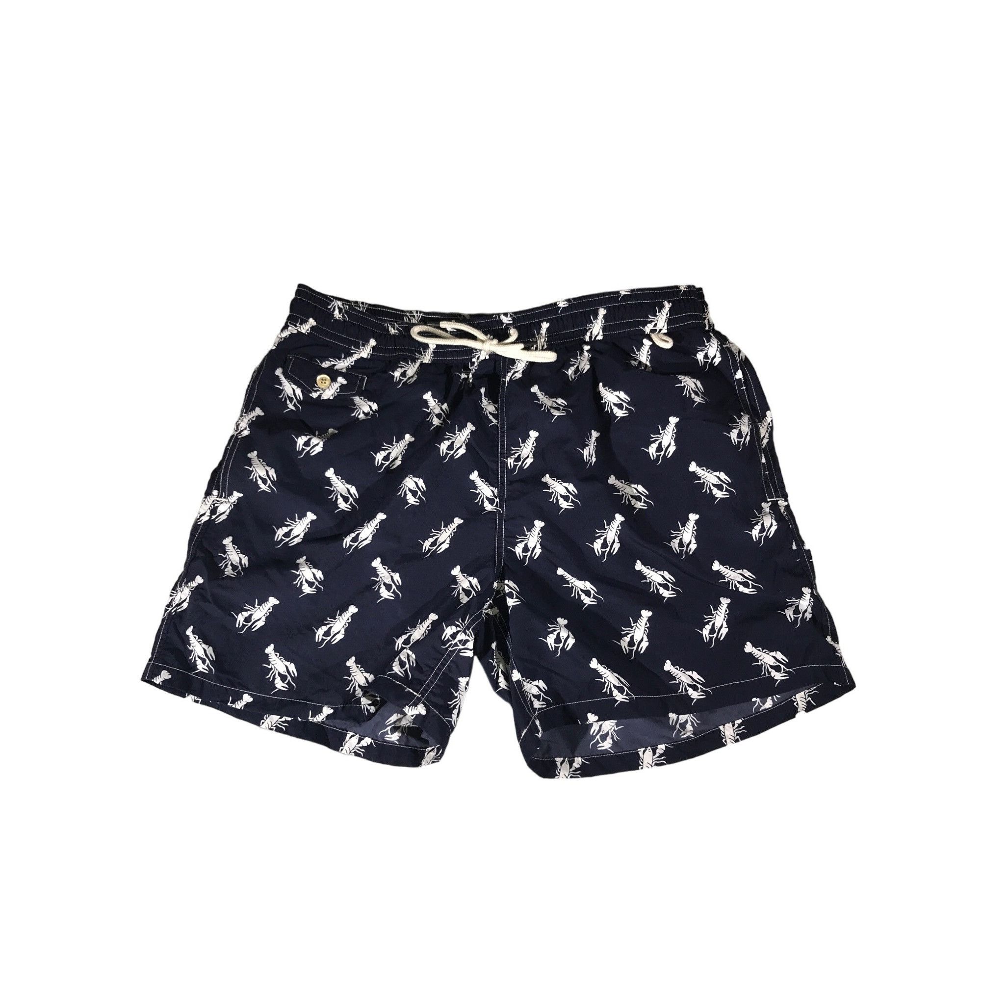 Polo Ralph Lauren Men's Navy and White Lobster Print Polo Ralph Lauren Trunks Size US 40 / EU 56 - 1 Thumbnail