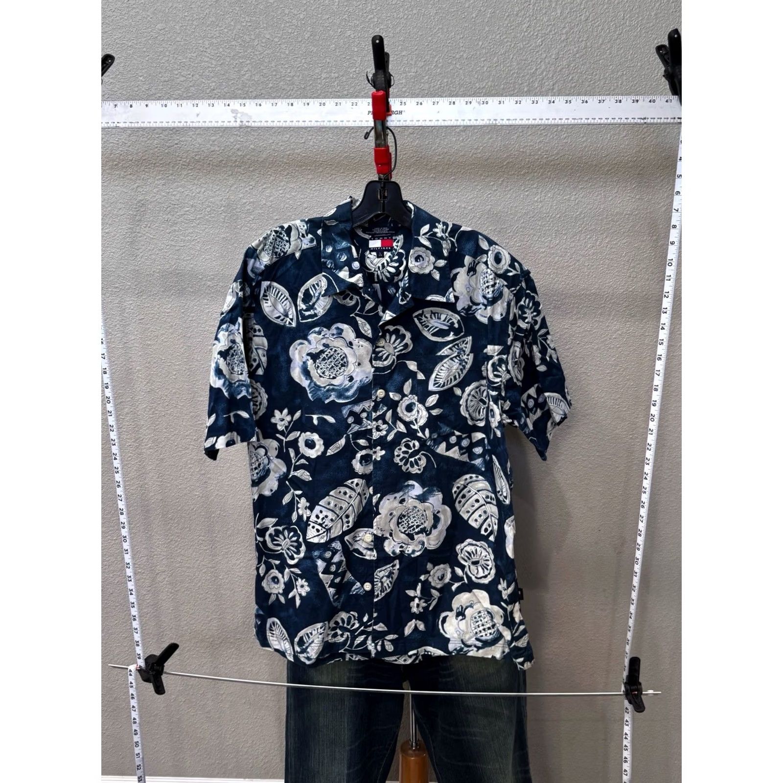 Tommy Hilfiger Tommy Hilfiger Bold Floral Ctn SHORT SLEEVE BUTTON UP SHIRT Large L Mens Multicolor Floral Shirt Size US L / EU 52-54 / 3 - 2 Thumbnail