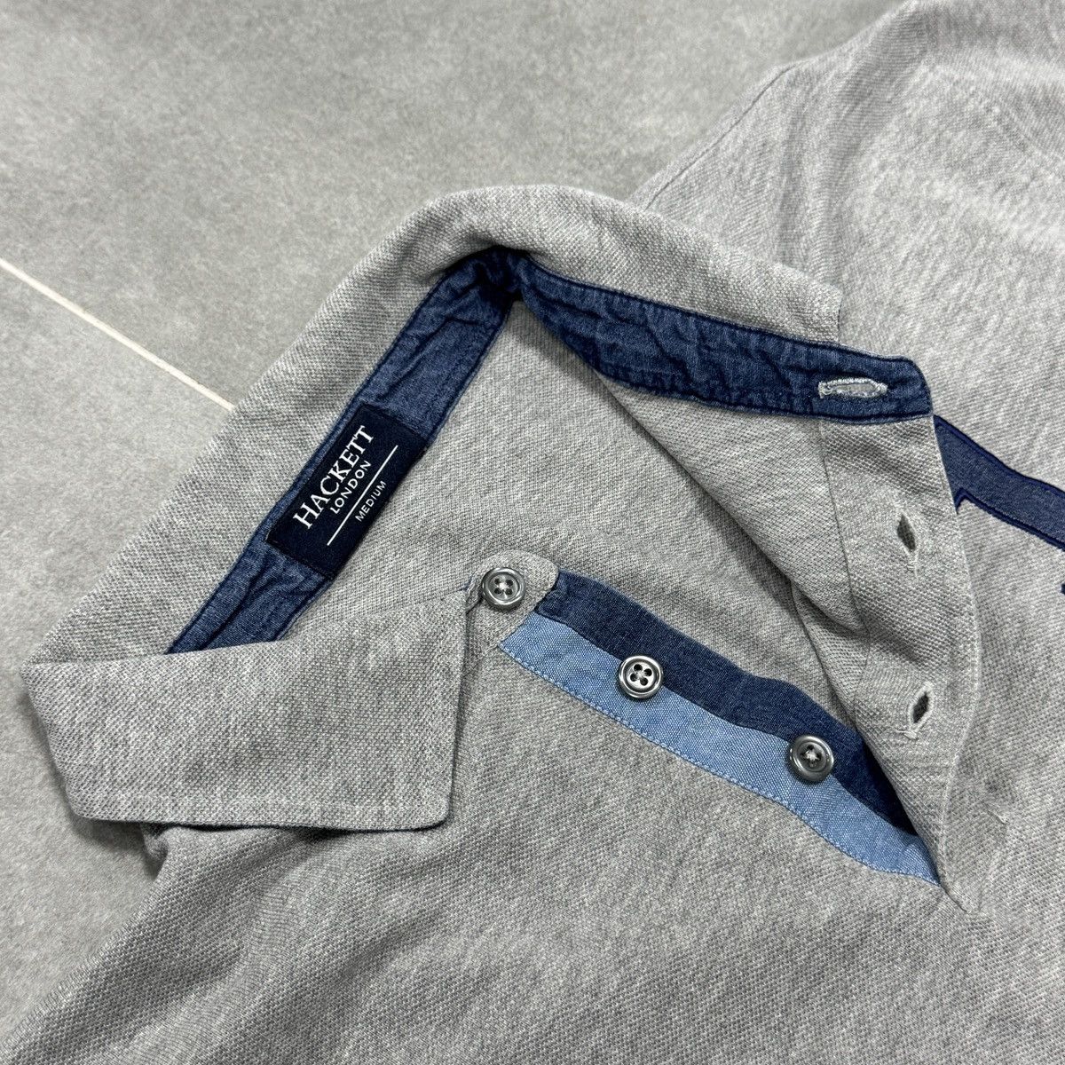 Hackett Hackett London #1 Elbow Patches Long Sleeve Rugby Polo Shirt Size US M / EU 48-50 / 2 - 9 Thumbnail