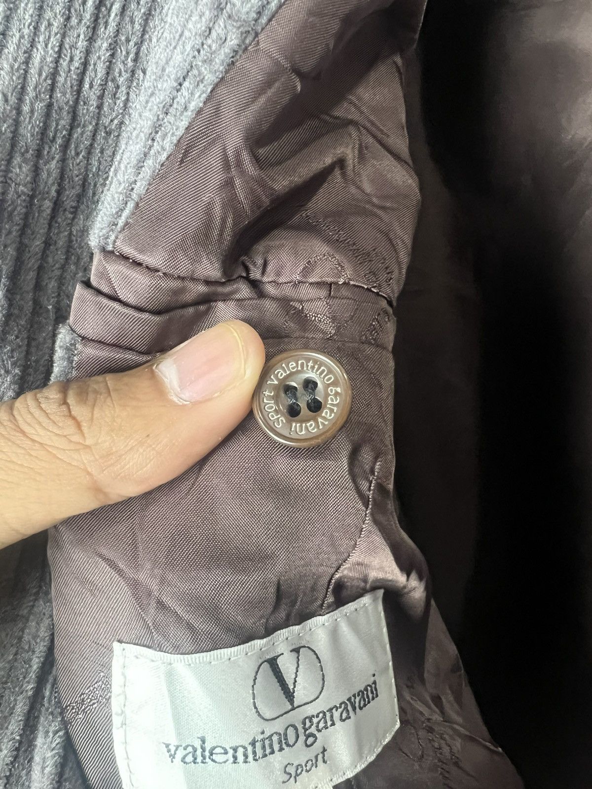 Valentino Valentino Garavani Vintage Corduroy Blazer Size US L / EU 52-54 / 3 - 12 Thumbnail
